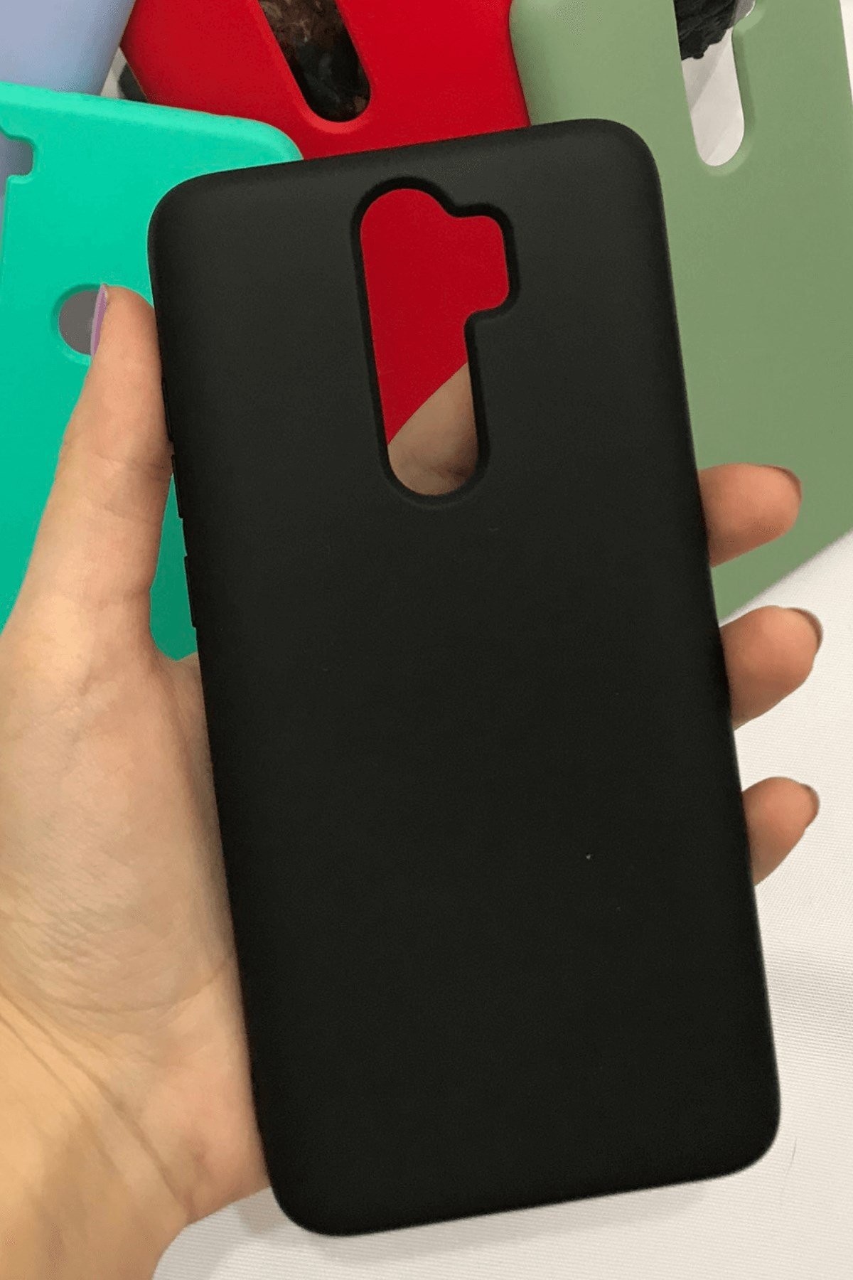 Xiaomi Redmi Note 8 Pro Silikon Lansman Kılıf Siyah