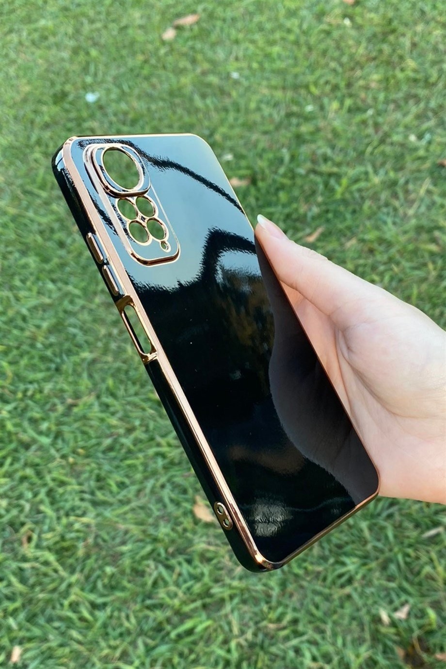 Redmi Note 11 / Note 11s Uyumlu Renkli Elegance Silikon Kılıf Siyah