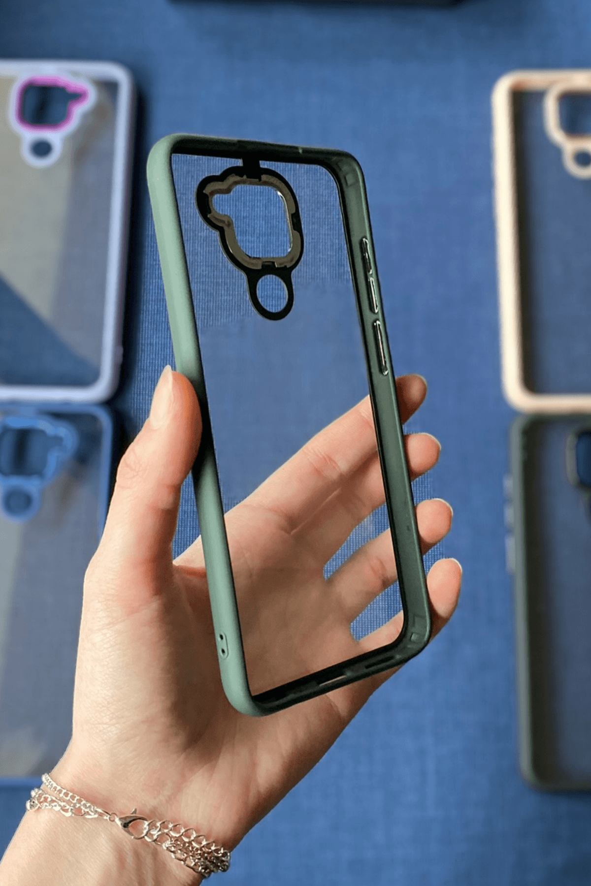 Redmi Note 9 Uyumlu Nikelaj Kılıf Yeşil