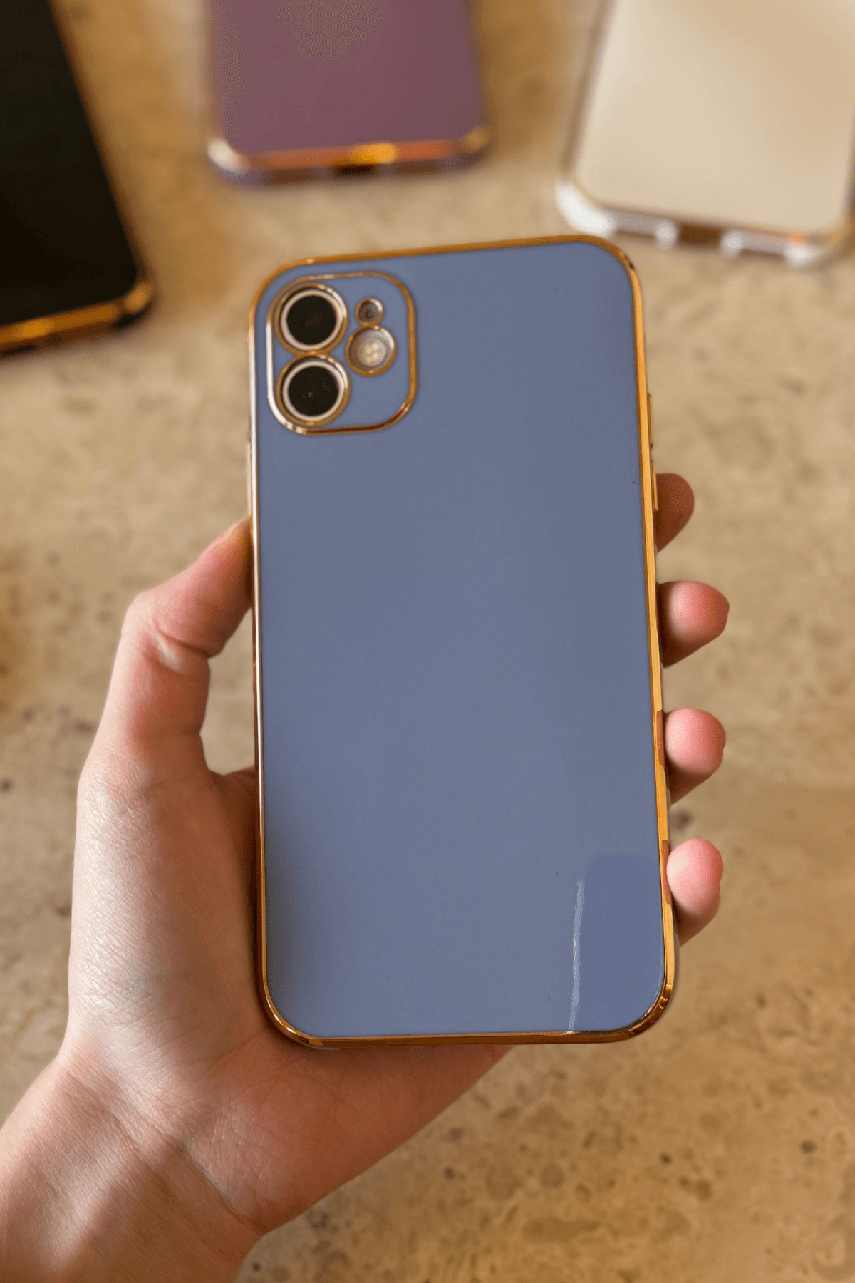 iPhone 11 Uyumlu Renkli Elegance Kılıf Lavanta