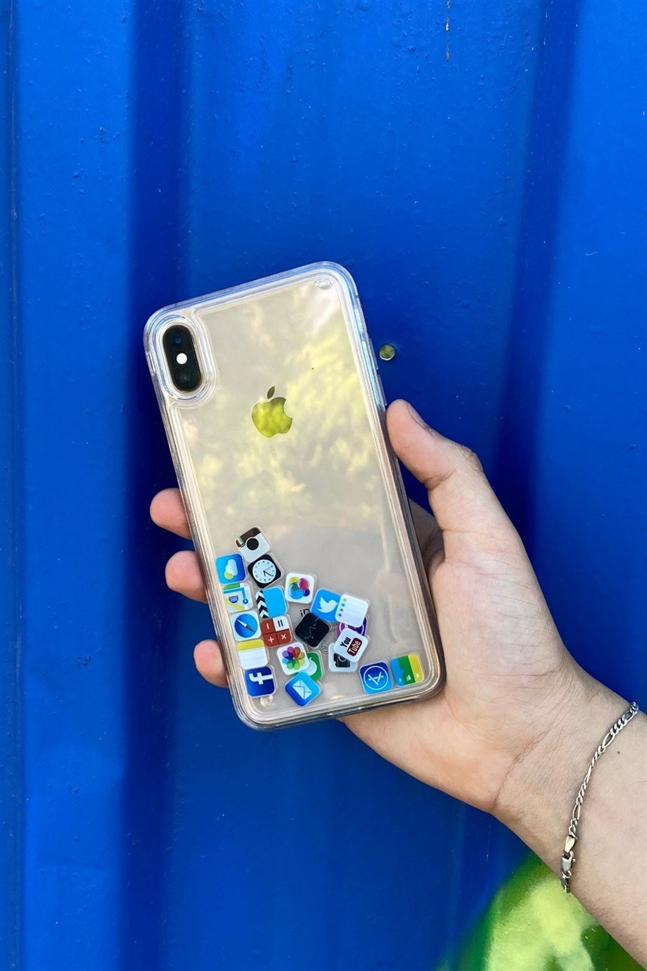 iPhone X / Xs Uyumlu Sosyal Medya Temalı Sulu Kılıf