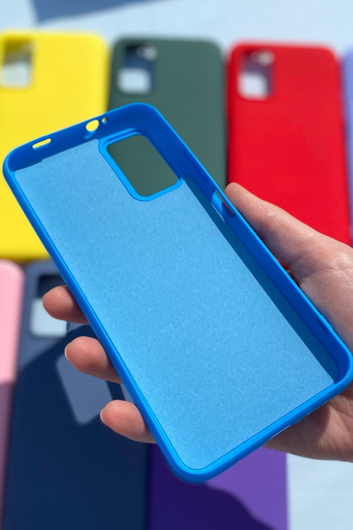 Xiaomi Redmi 9T Silikon Lansman Kılıf Mavi