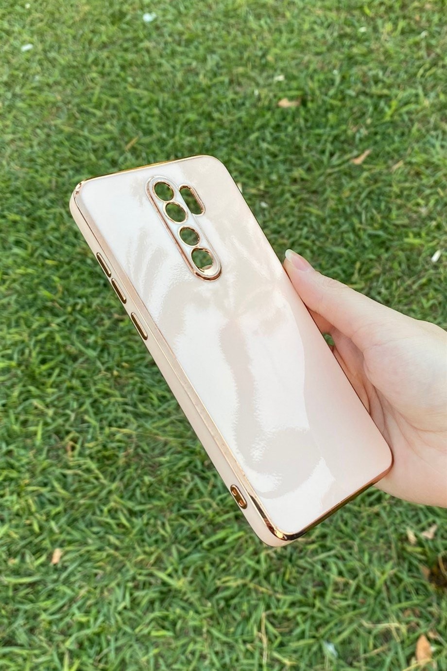 Redmi Note 8 Pro Uyumlu Renkli Elegance Silikon Kılıf Pembe