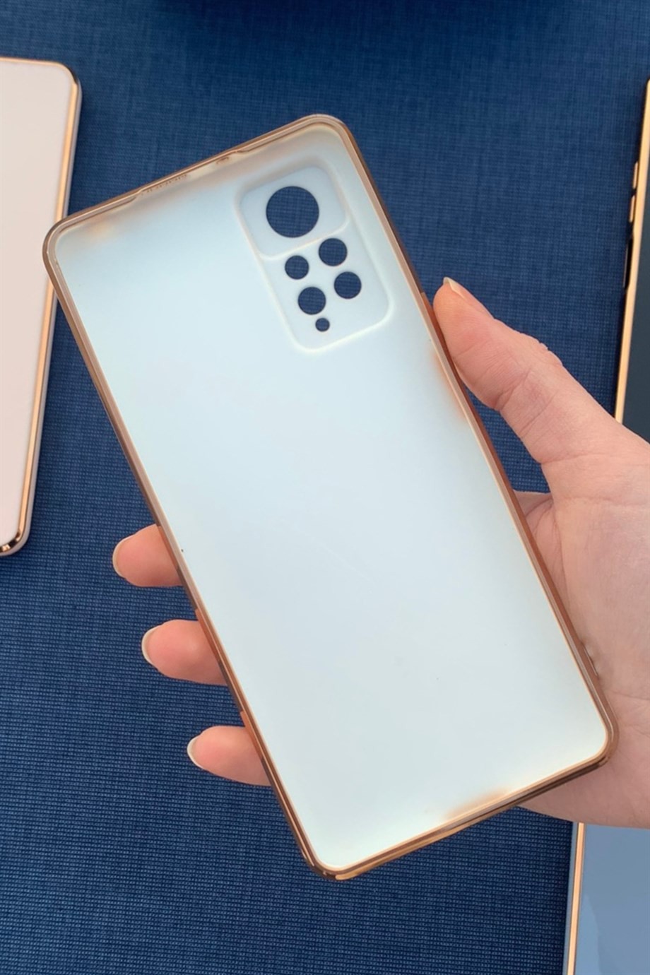 Redmi Note 11 Pro Uyumlu Renkli Elegance Silikon Kılıf Beyaz