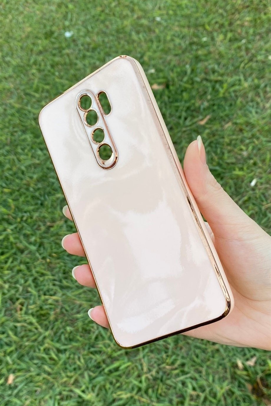 Redmi Note 8 Pro Uyumlu Renkli Elegance Silikon Kılıf Pembe