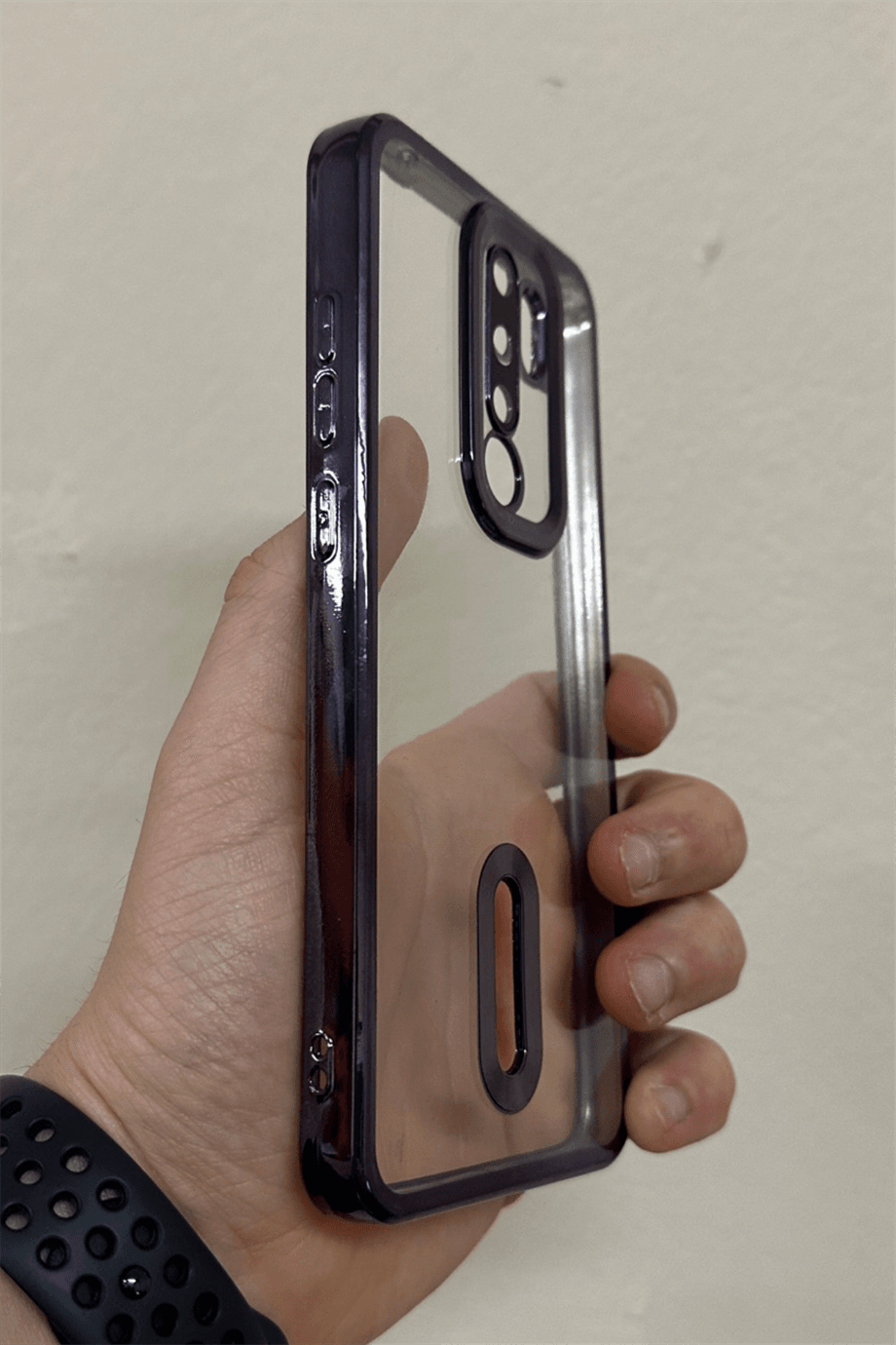 Redmi Note 8 Pro Uyumlu Logo Açık Elegance Kılıf Mor