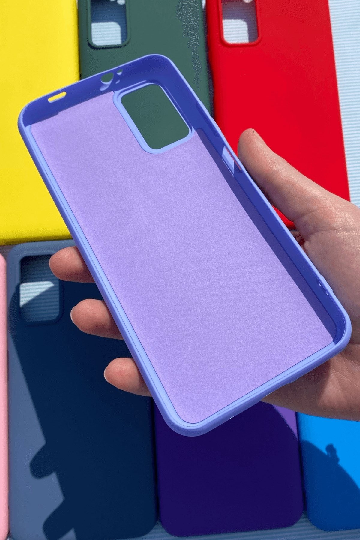 Xiaomi Redmi 9T Silikon Lansman Kılıf Lila