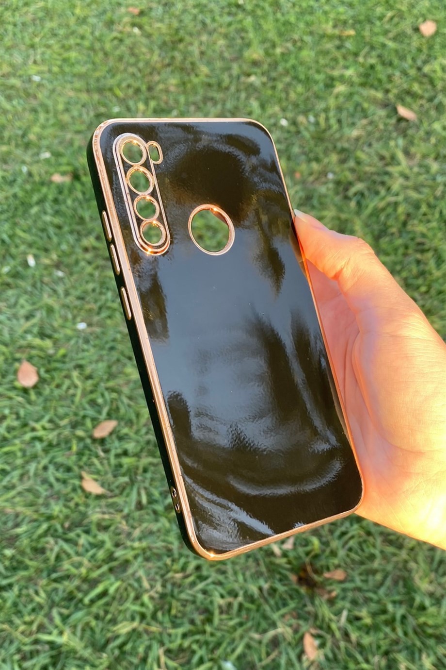 Redmi Note 8 Uyumlu Renkli Elegance Silikon Kılıf Siyah