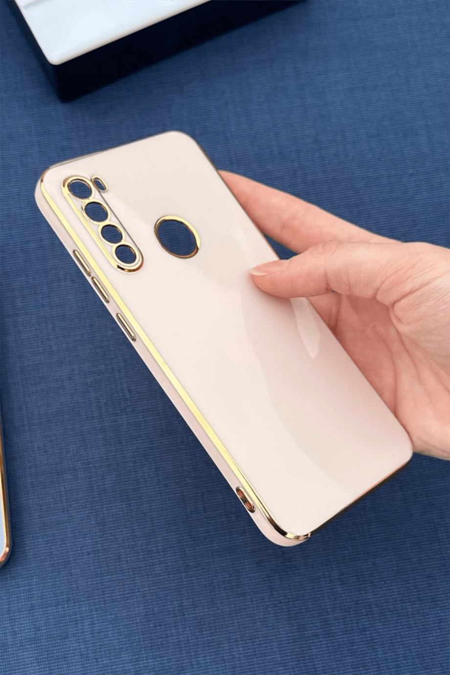 Redmi Note 8 Uyumlu Renkli Elegance Silikon Kılıf Pembe