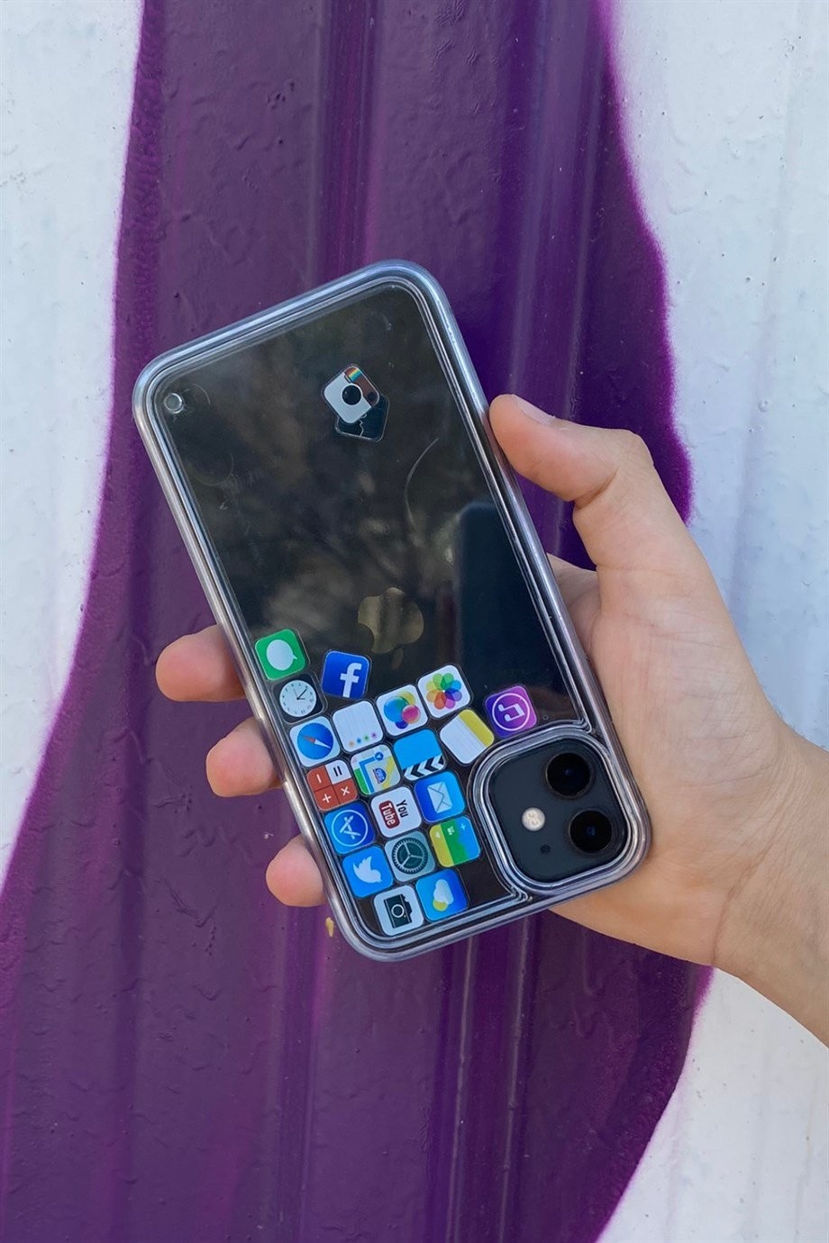 iPhone 11 Uyumlu Sosyal Medya Temalı Sulu Kılıf