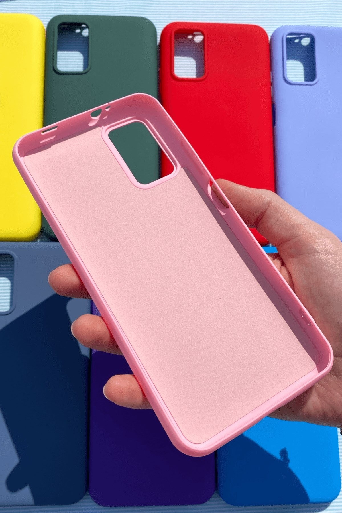 Xiaomi Redmi 9T Silikon Lansman Kılıf Pembe