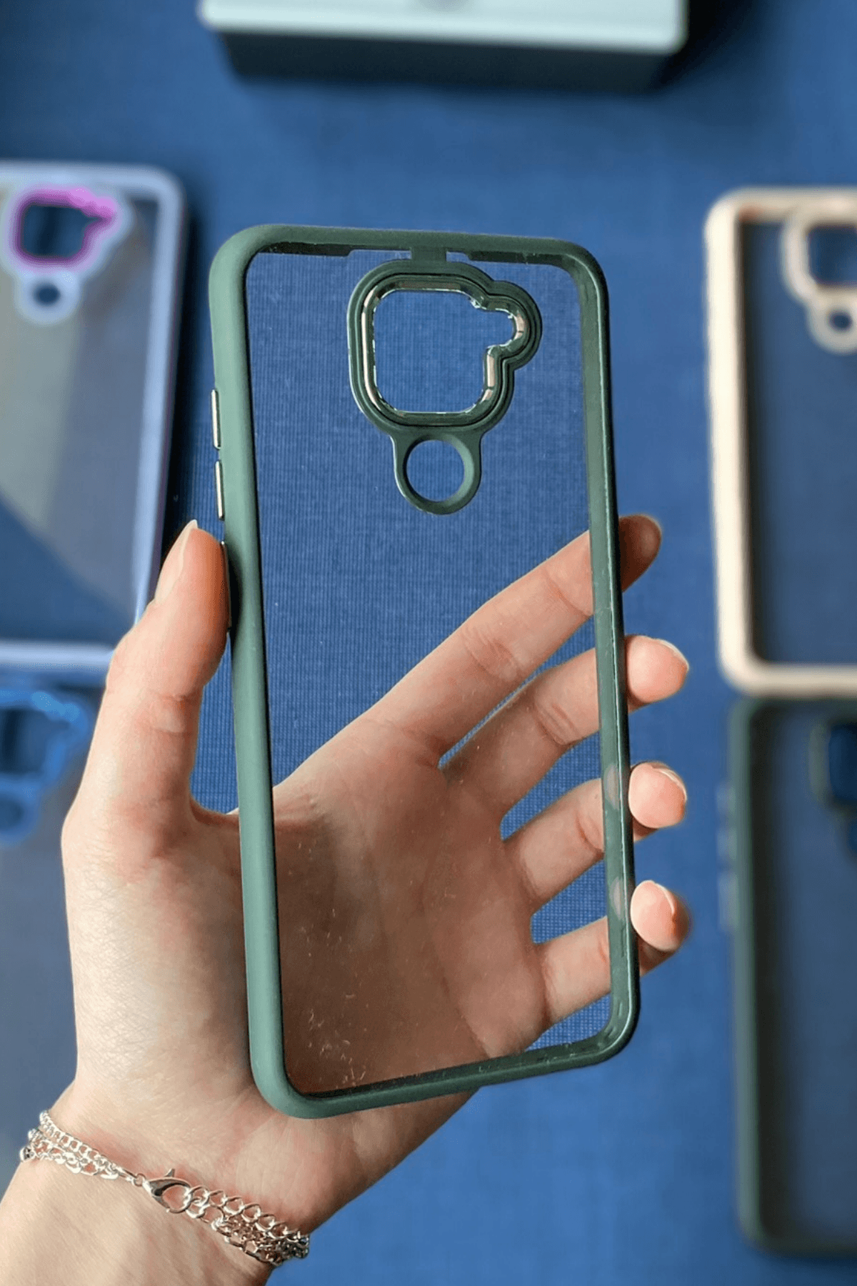 Redmi Note 9 Uyumlu Nikelaj Kılıf Yeşil