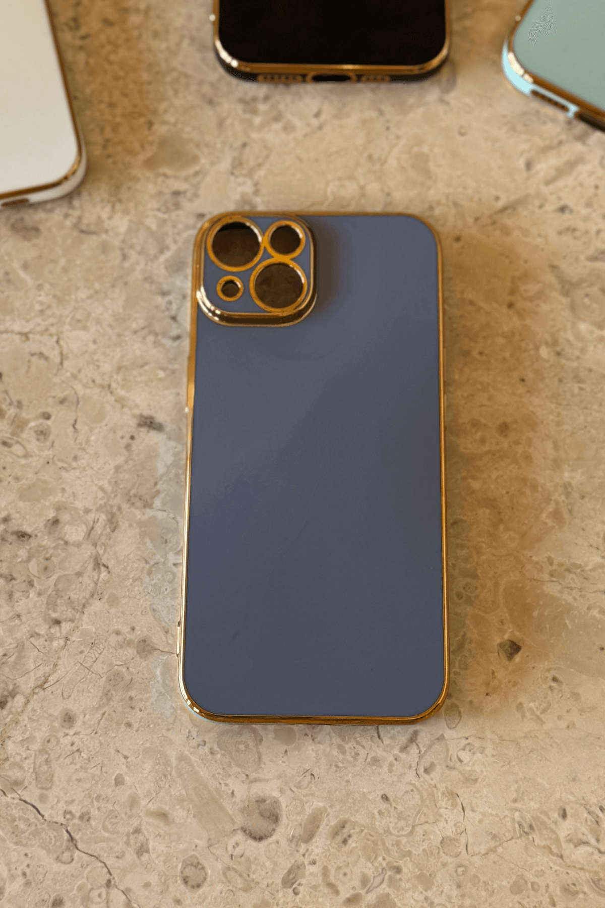 iPhone 15 Plus Uyumlu Renkli Elegance Kılıf Lavanta