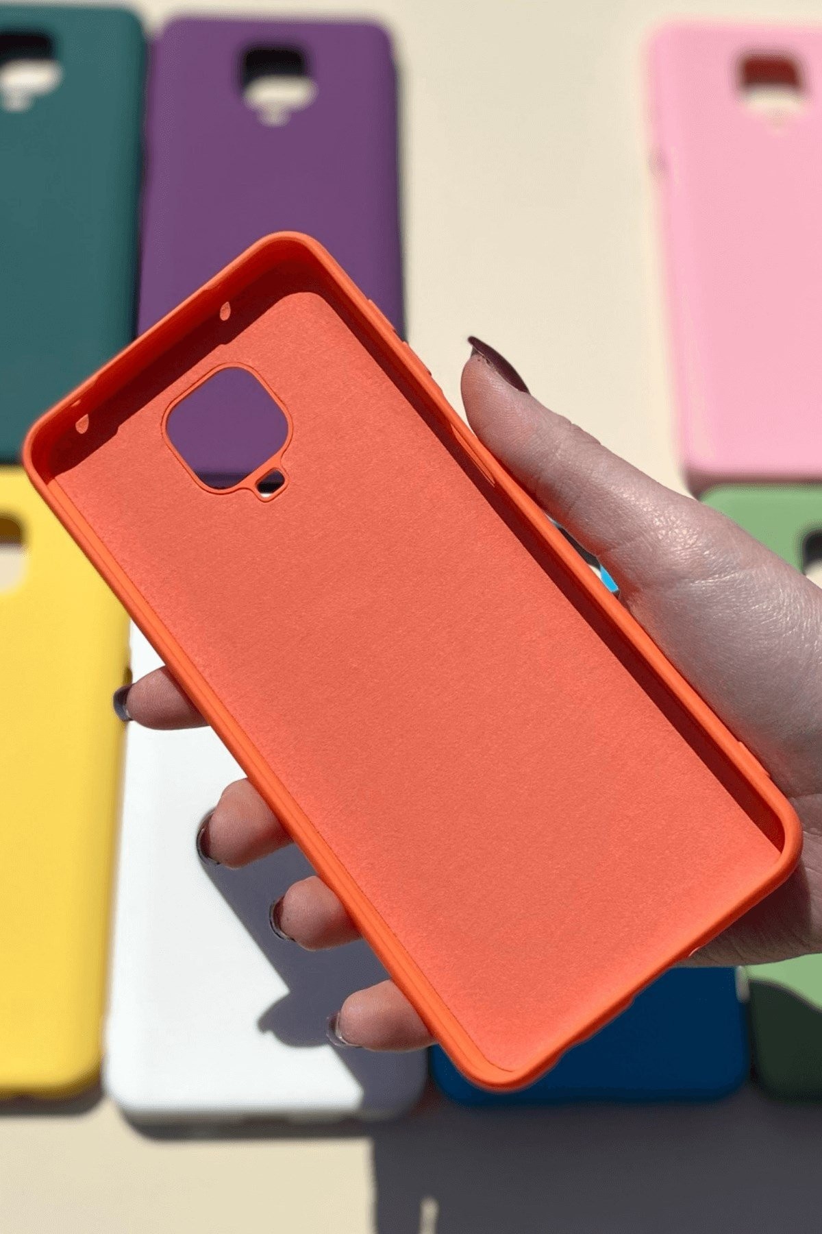 Xiaomi Redmi Note 9 Pro / 9s Silikon Lansman Kılıf Turuncu