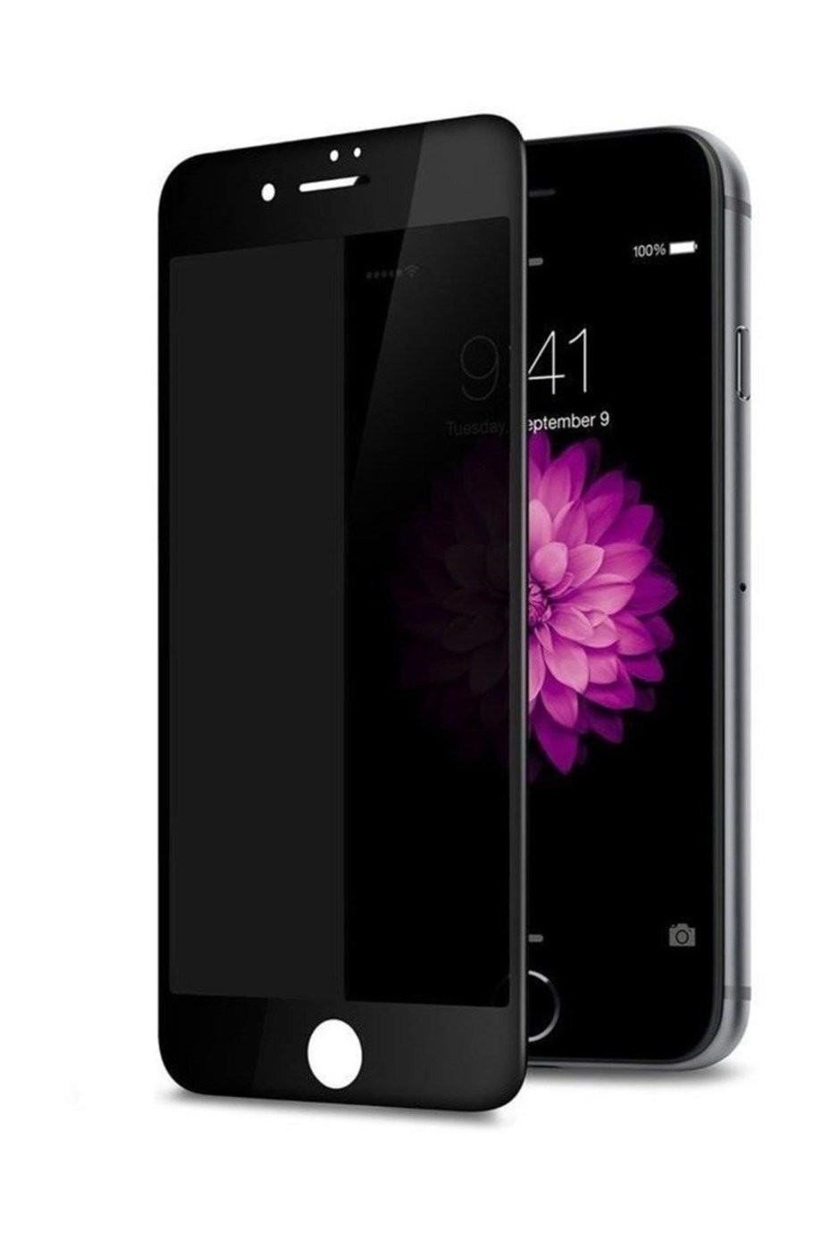 iPhone 7 / 8 Uyumlu Hayalet Ekran Koruyucu (Siyah)