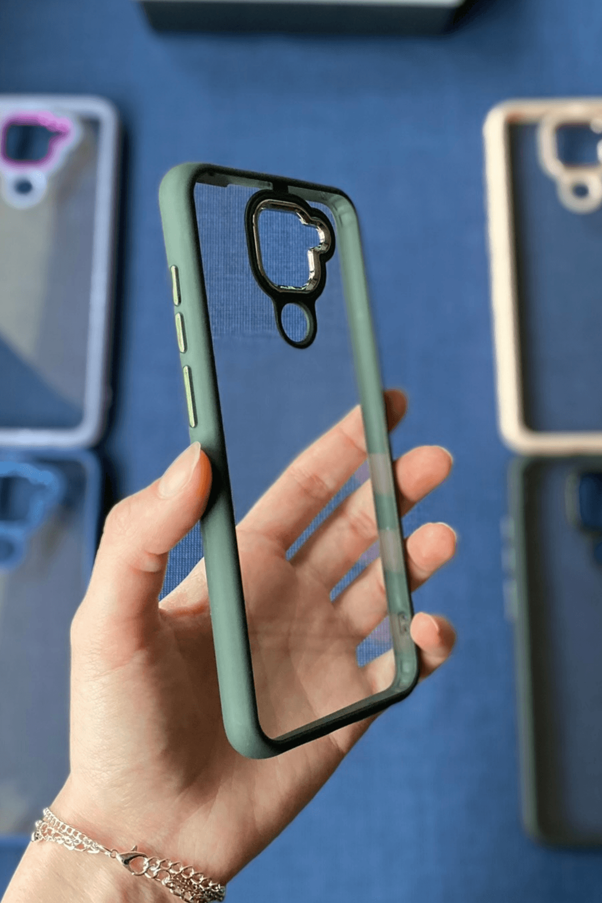 Redmi Note 9 Uyumlu Nikelaj Kılıf Yeşil