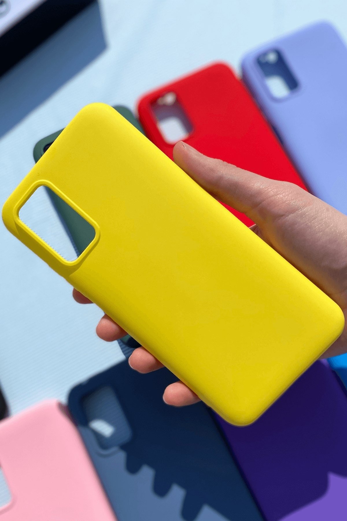 Xiaomi Redmi 9T Silikon Lansman Kılıf Sarı