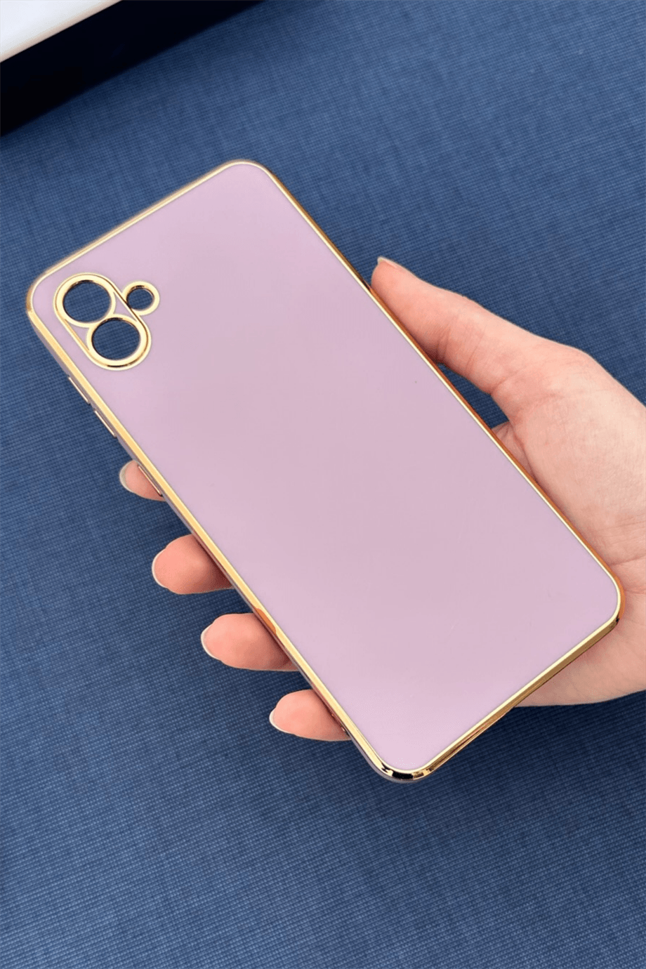 Galaxy A04 Uyumlu Renkli Elegance Silikon Kılıf Gülkurusu