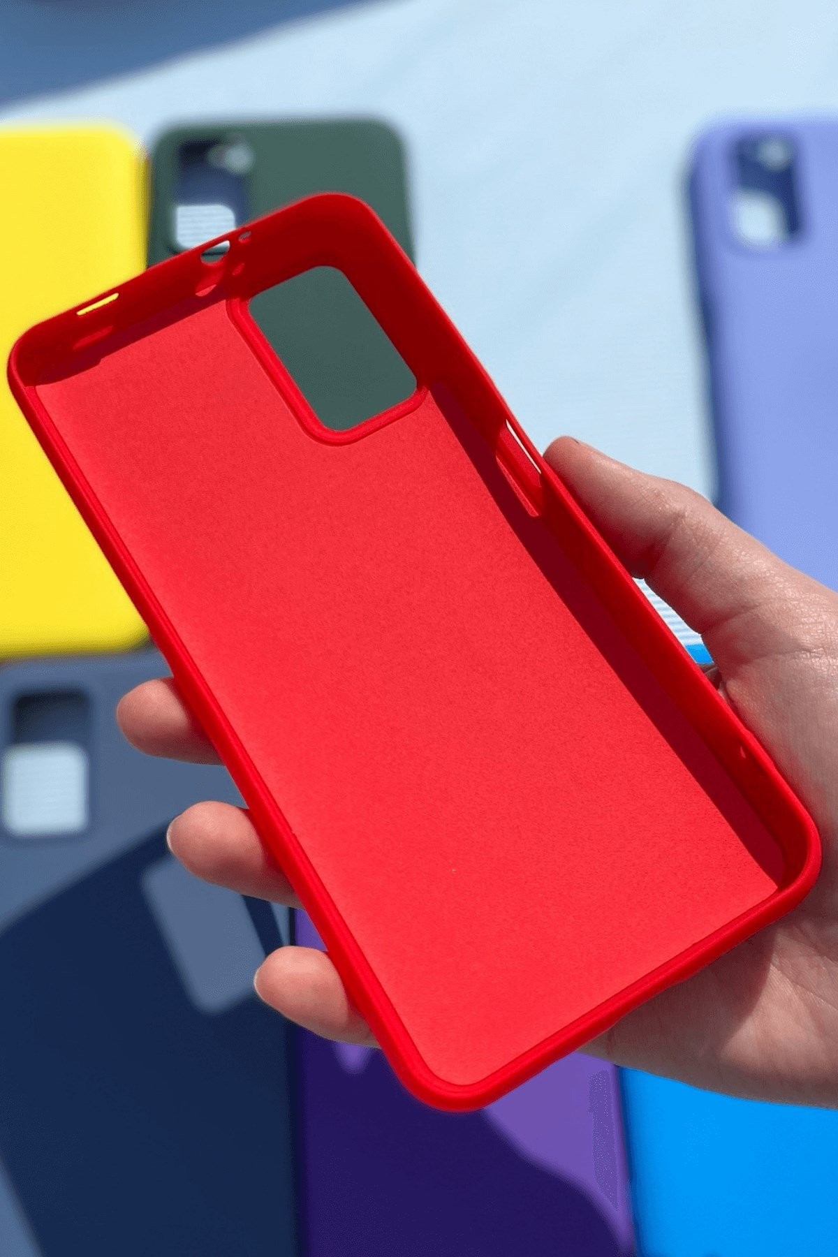 Xiaomi Redmi 9T Silikon Lansman Kılıf Kırmızı