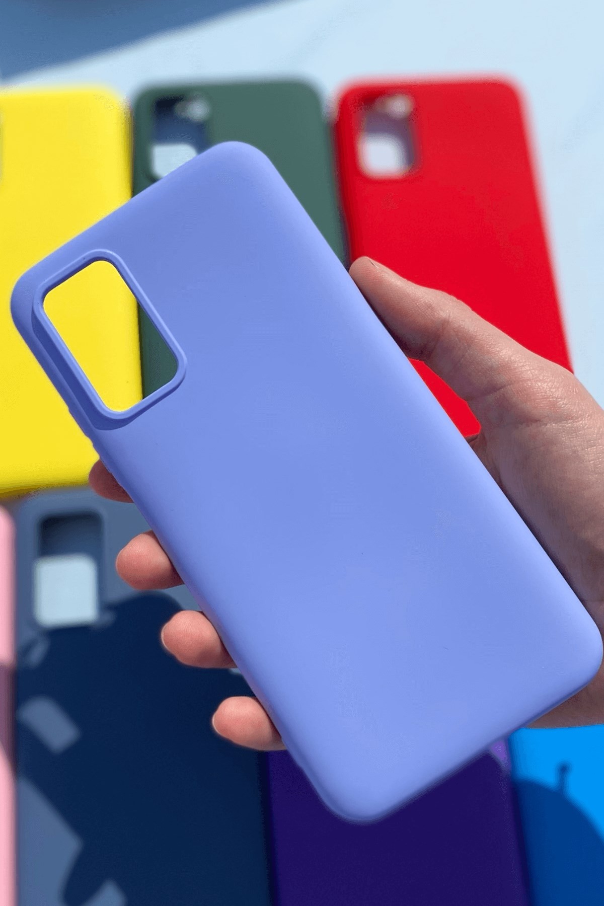 Xiaomi Redmi 9T Silikon Lansman Kılıf Lila