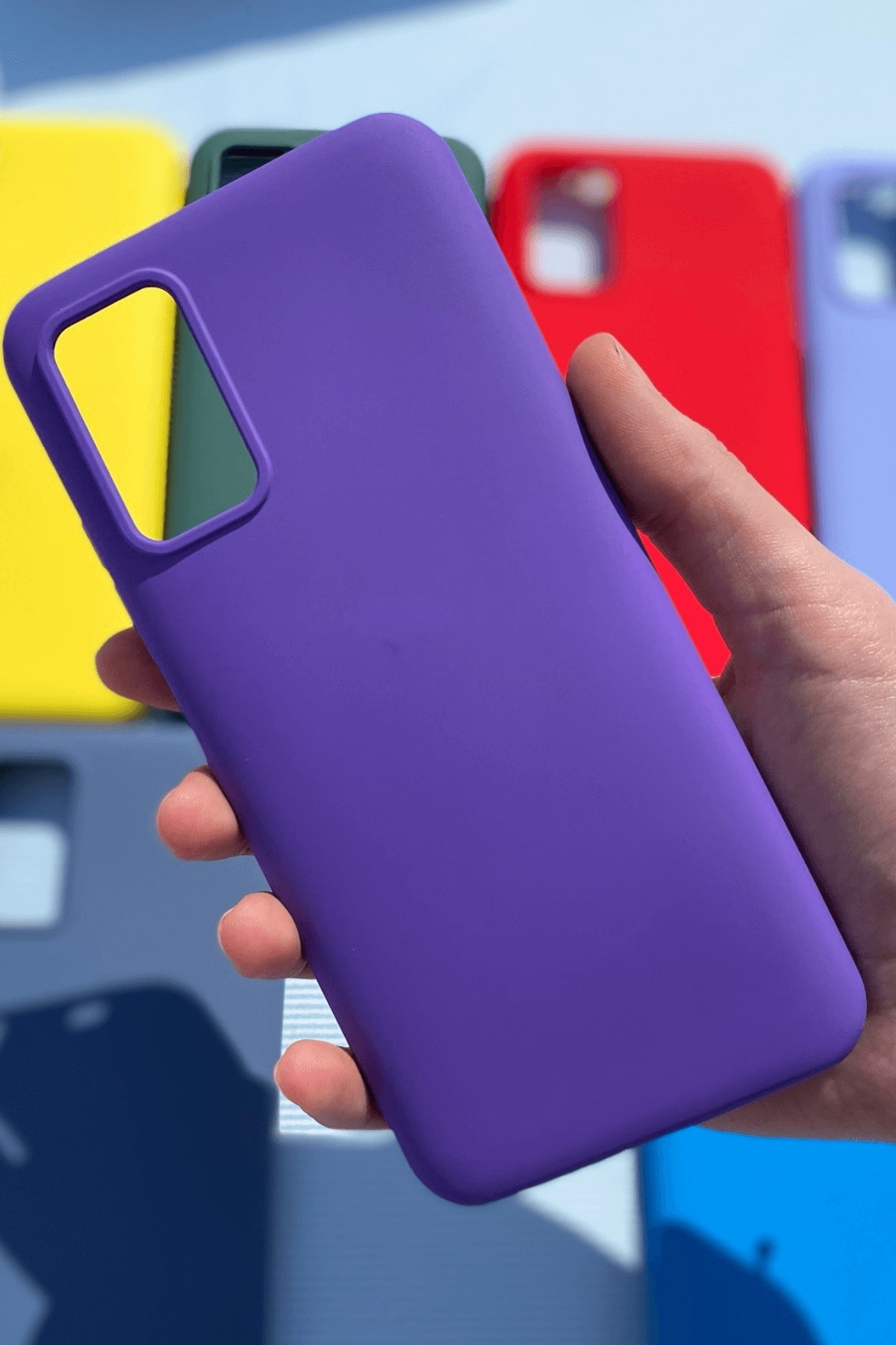 Xiaomi Redmi 9T Silikon Lansman Kılıf Mor