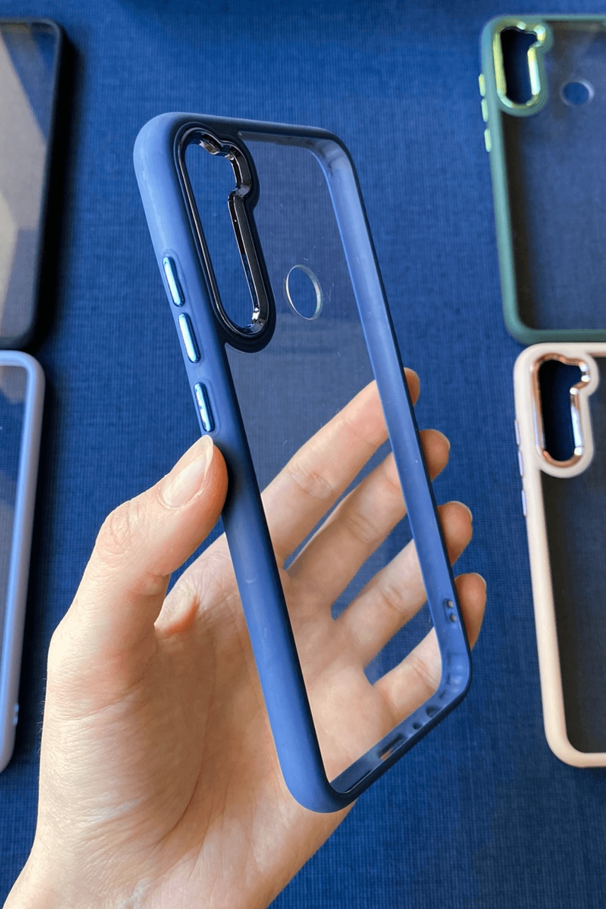 Redmi Note 8 Uyumlu Nikelaj Kılıf Lacivert