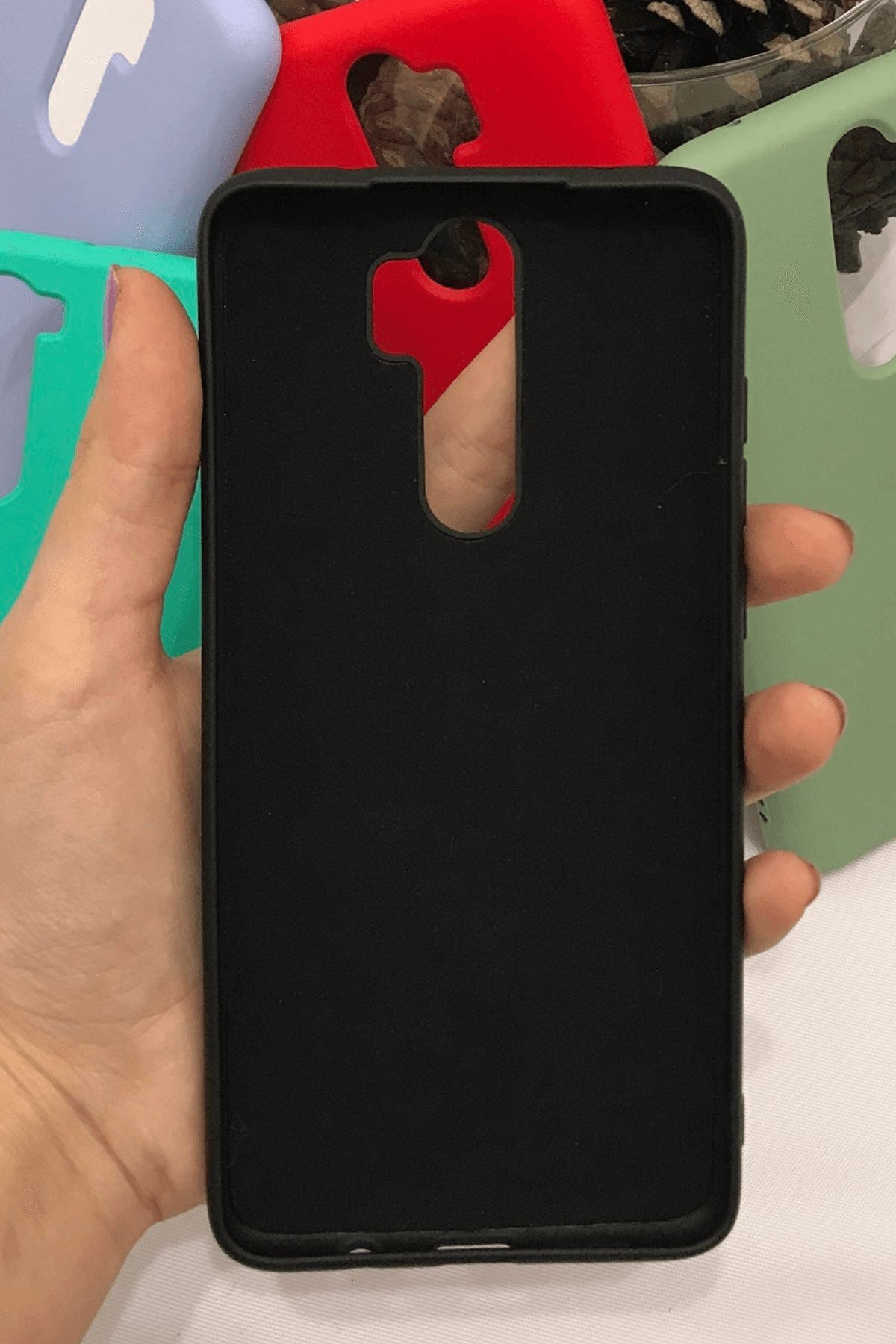 Xiaomi Redmi Note 8 Pro Silikon Lansman Kılıf Siyah