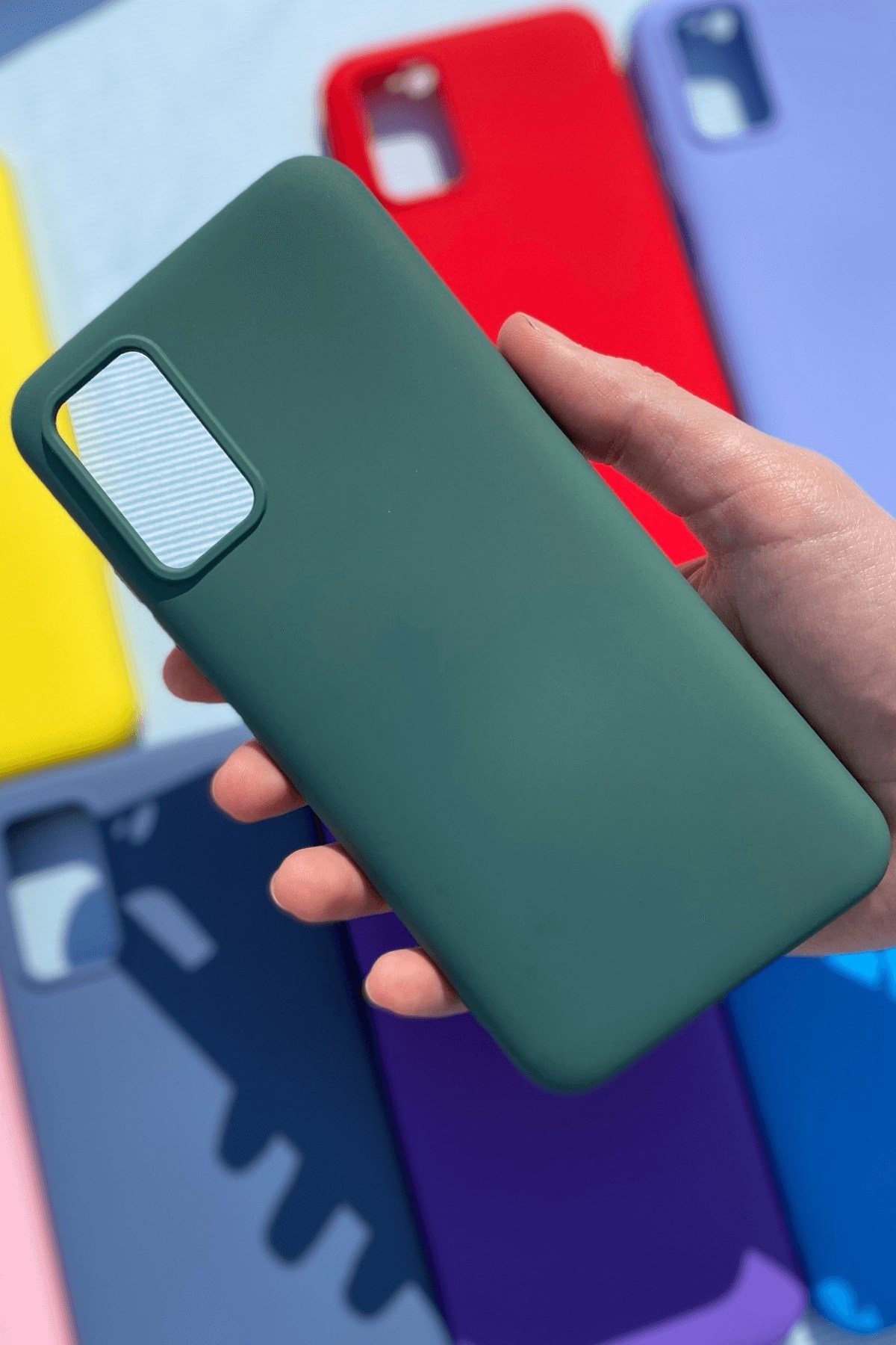 Xiaomi Redmi 9T Silikon Lansman Kılıf Haki