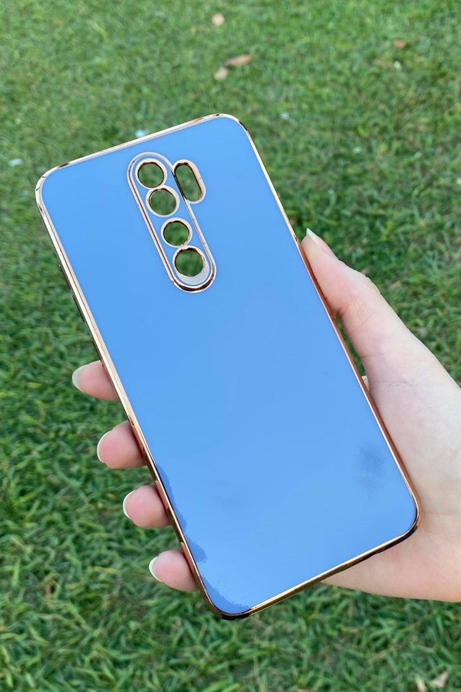 Redmi Note 8 Pro Uyumlu Renkli Elegance Silikon Kılıf Lavanta