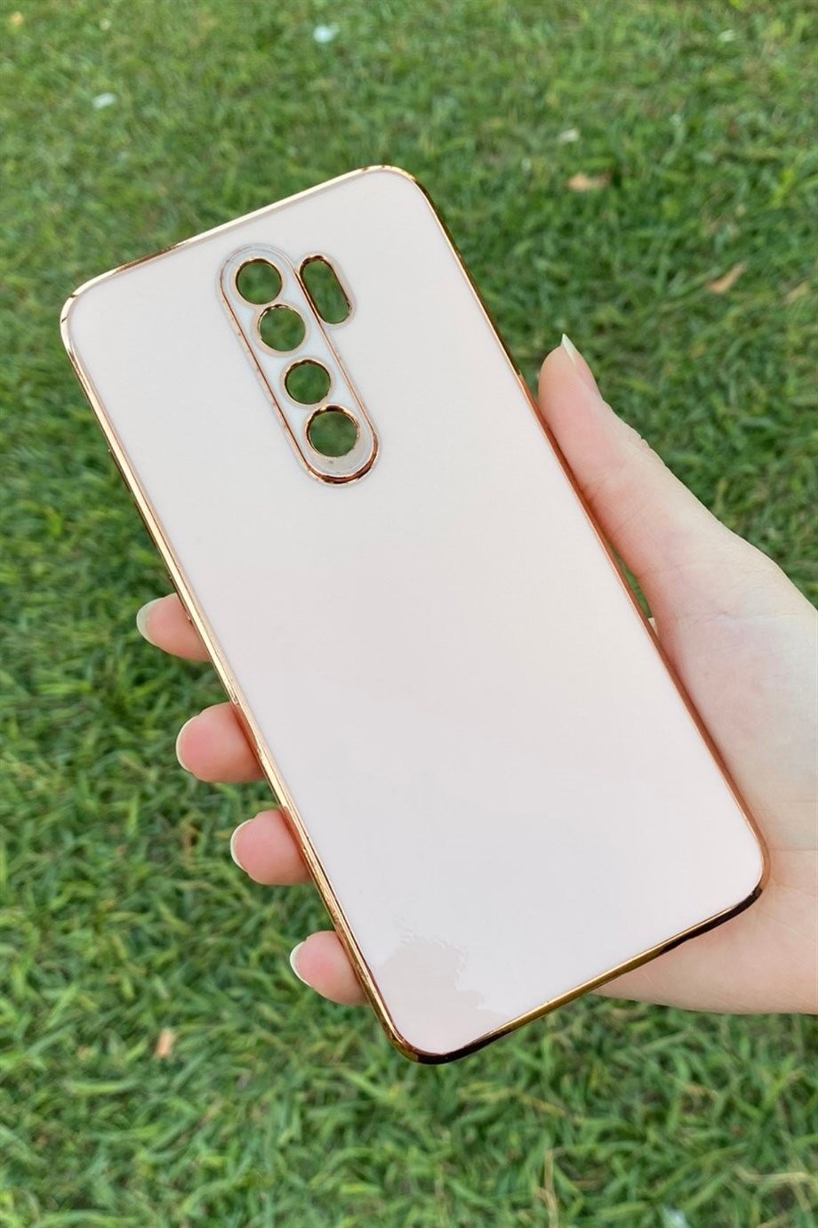 Redmi Note 8 Pro Uyumlu Renkli Elegance Silikon Kılıf Pembe