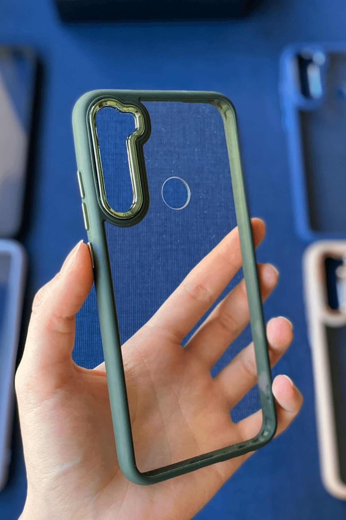 Redmi Note 8 Uyumlu Nikelaj Kılıf Yeşil