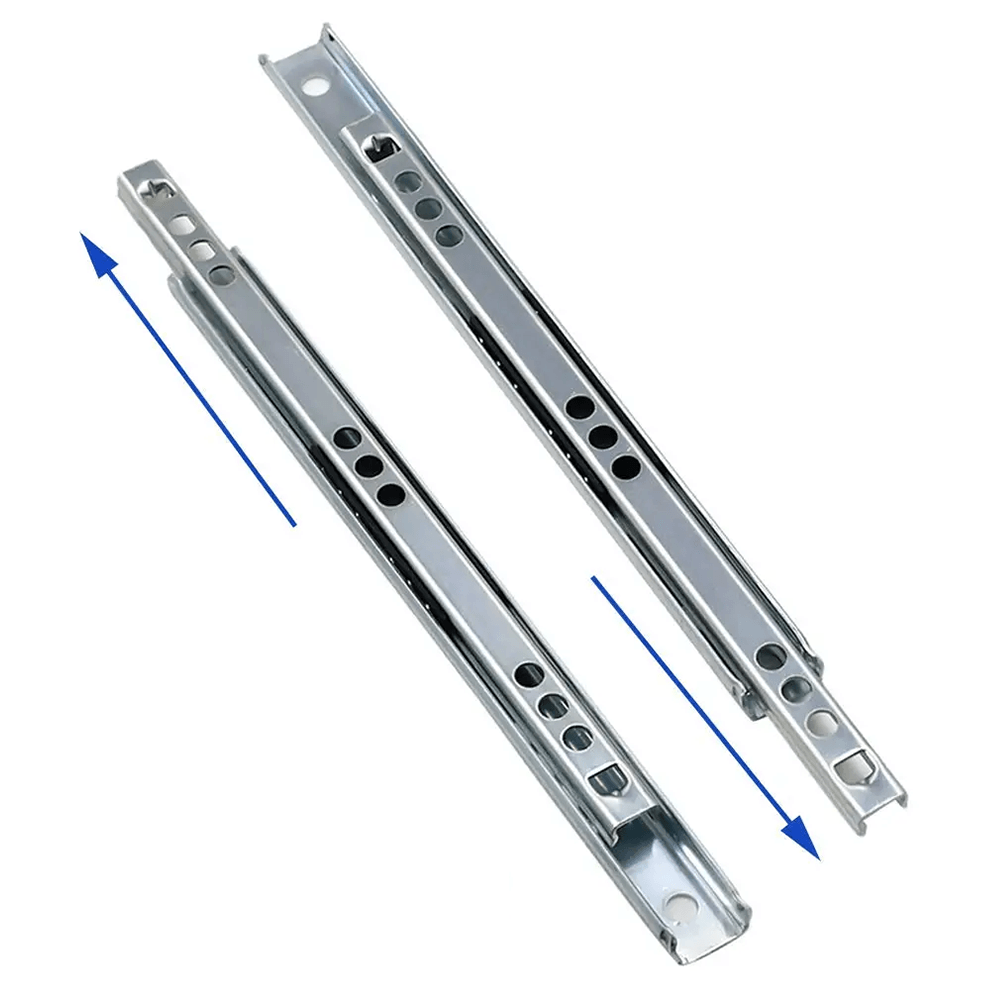 17 x 342 mm Tek Açılım Teleskopik Bilyalı Ray