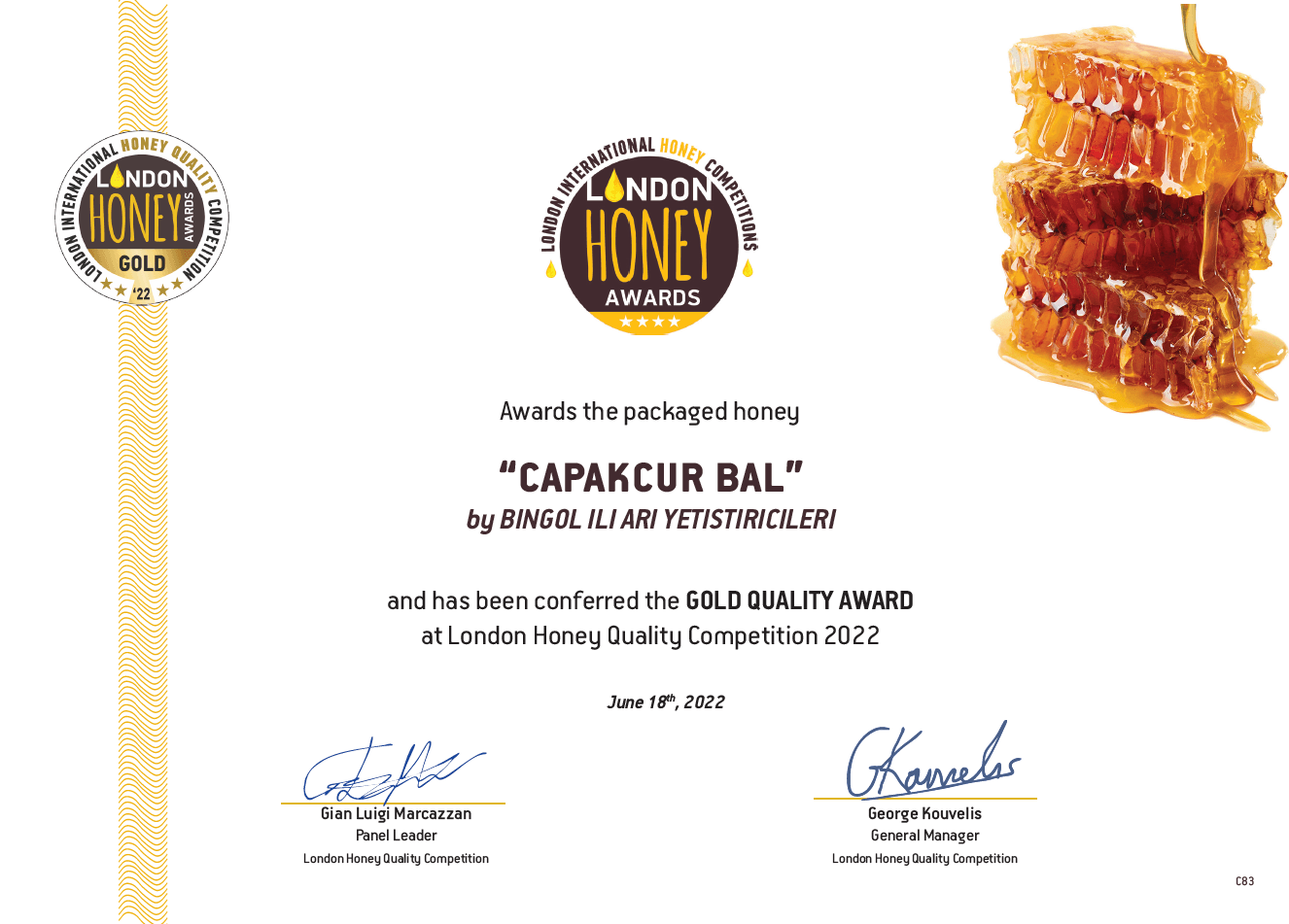 Gold Süzme Çiçek Balı 850 gr