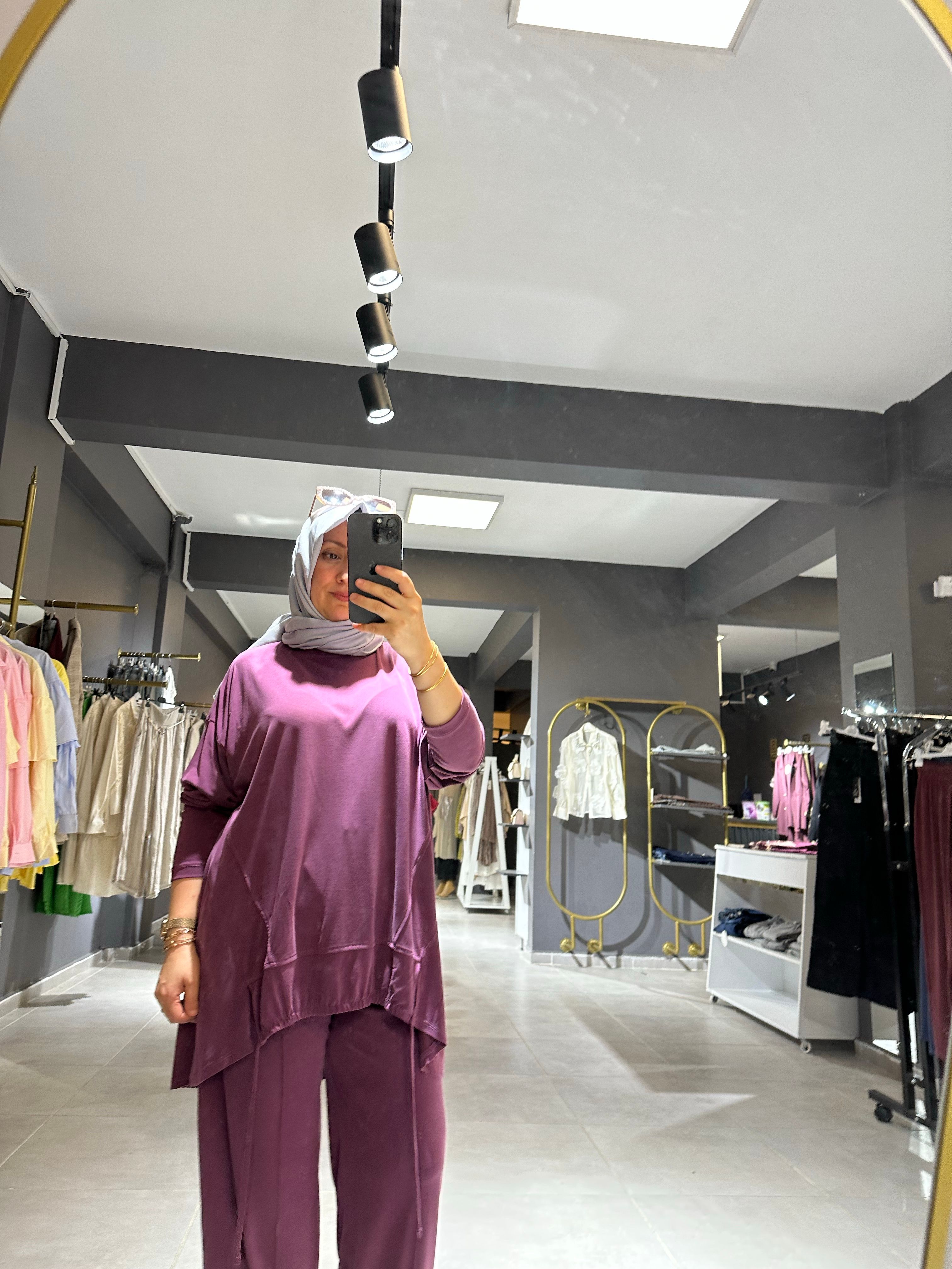 Oysho kumaş pantolonlu takım 