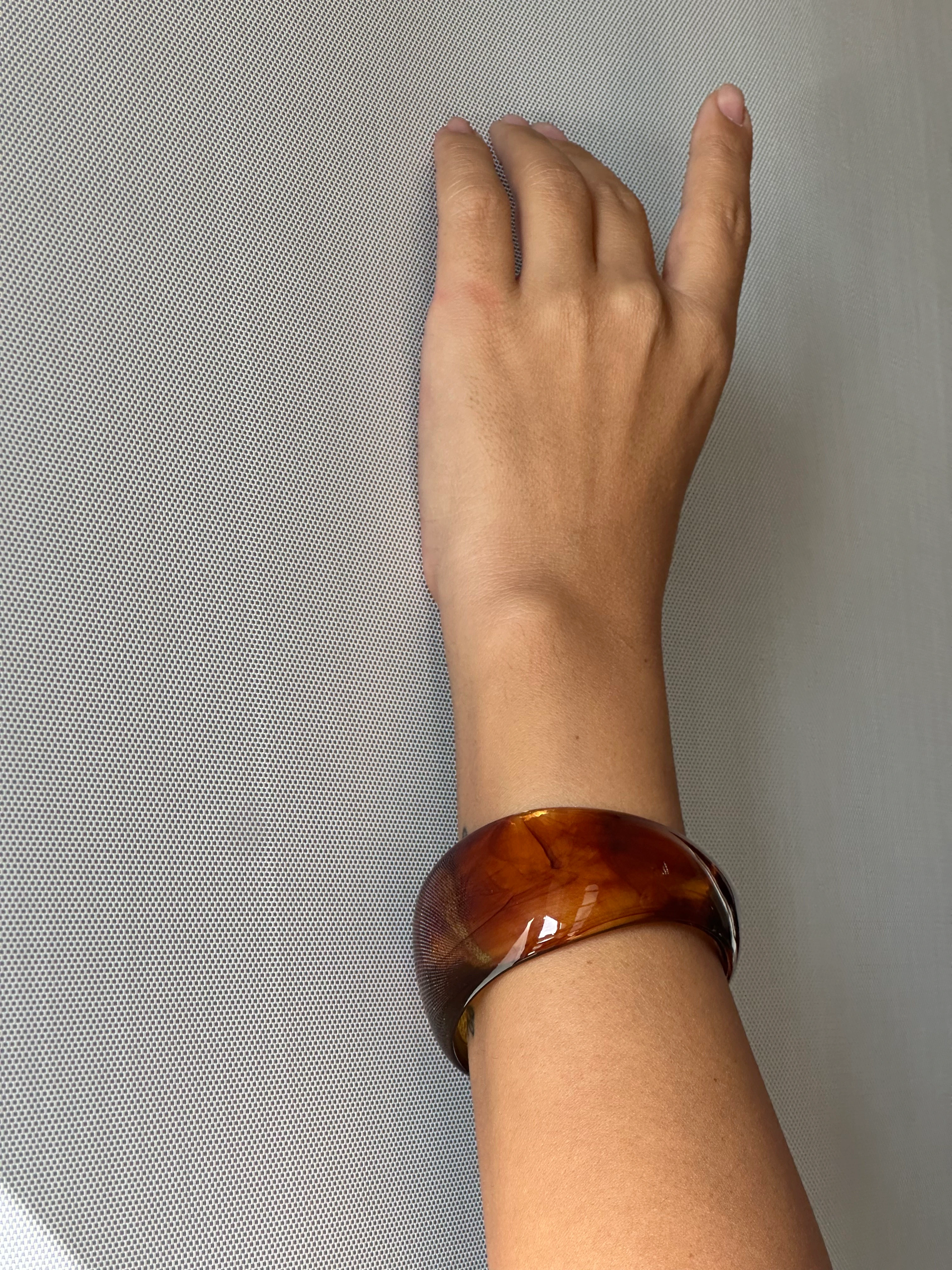 illys Açık Kahverengi Asimetrik Kemik Bileklik