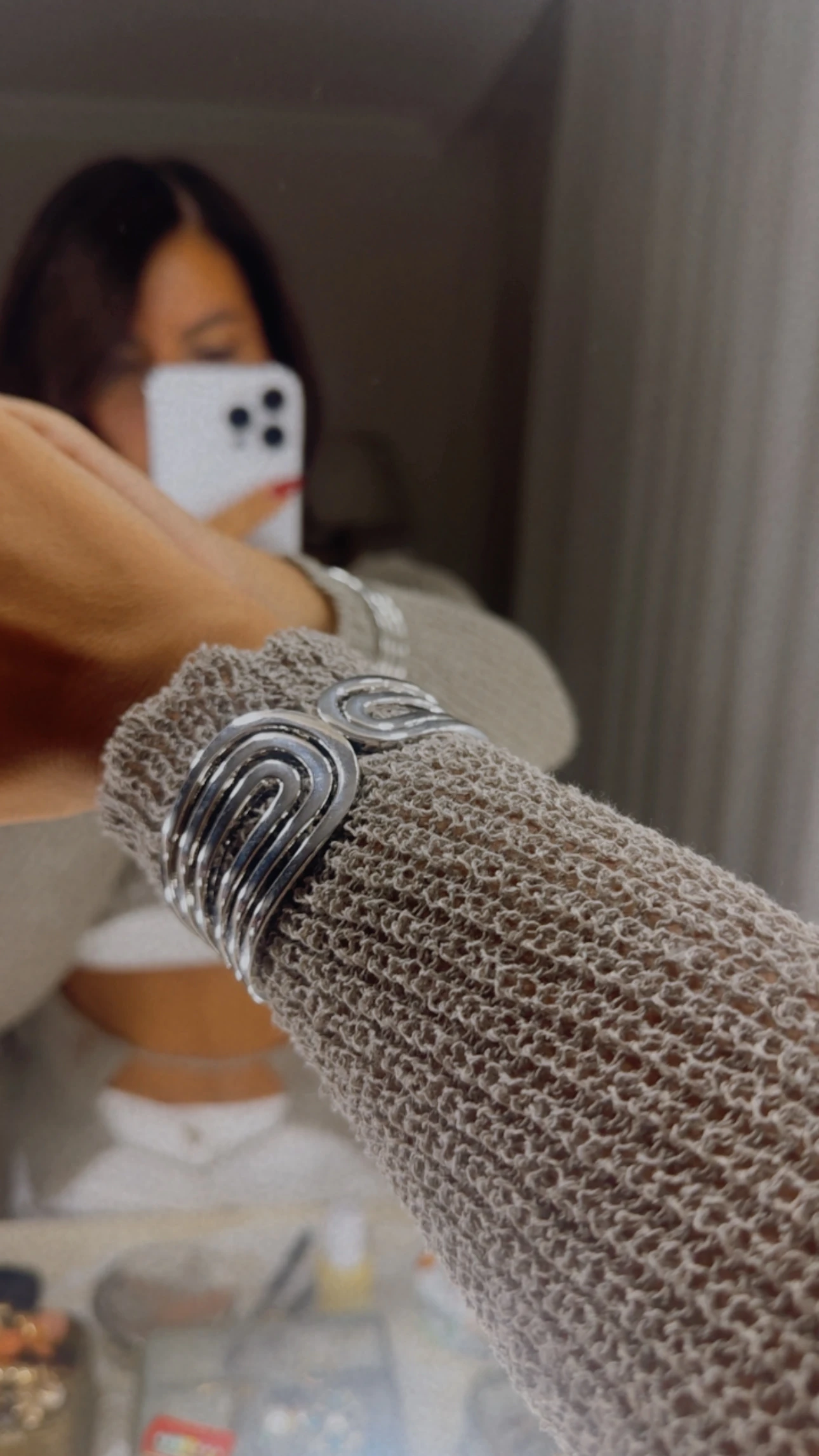 illys Silver Helen Tarzı ZRA Model Kelepçe Bileklik