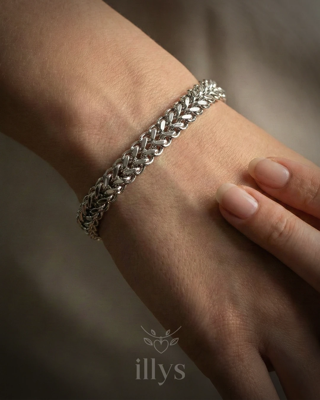 illys Silver Xuping Küba Örgü Bileklik