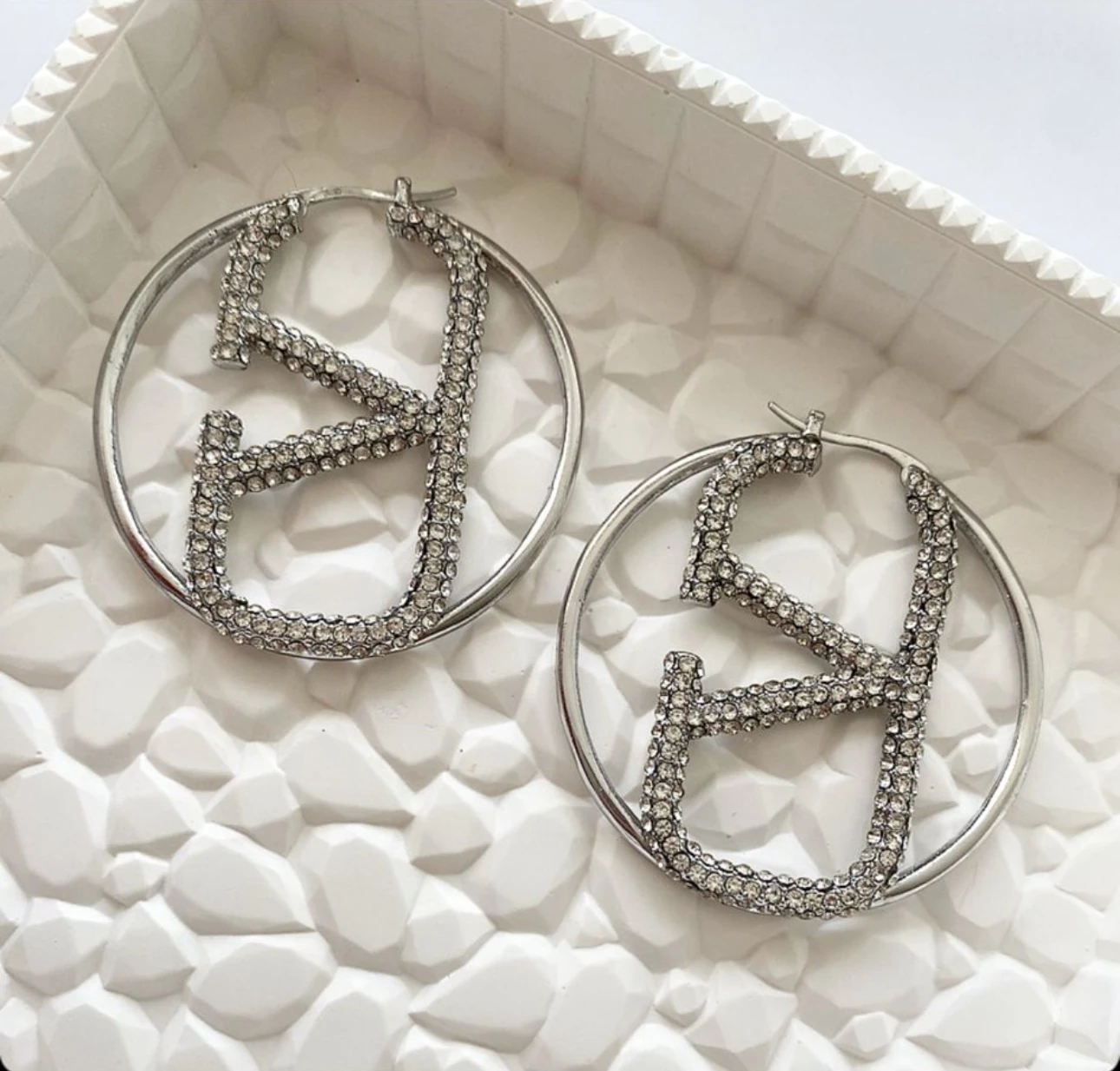 illys Silver Val Marka Muadil Büyük Halka Küpe