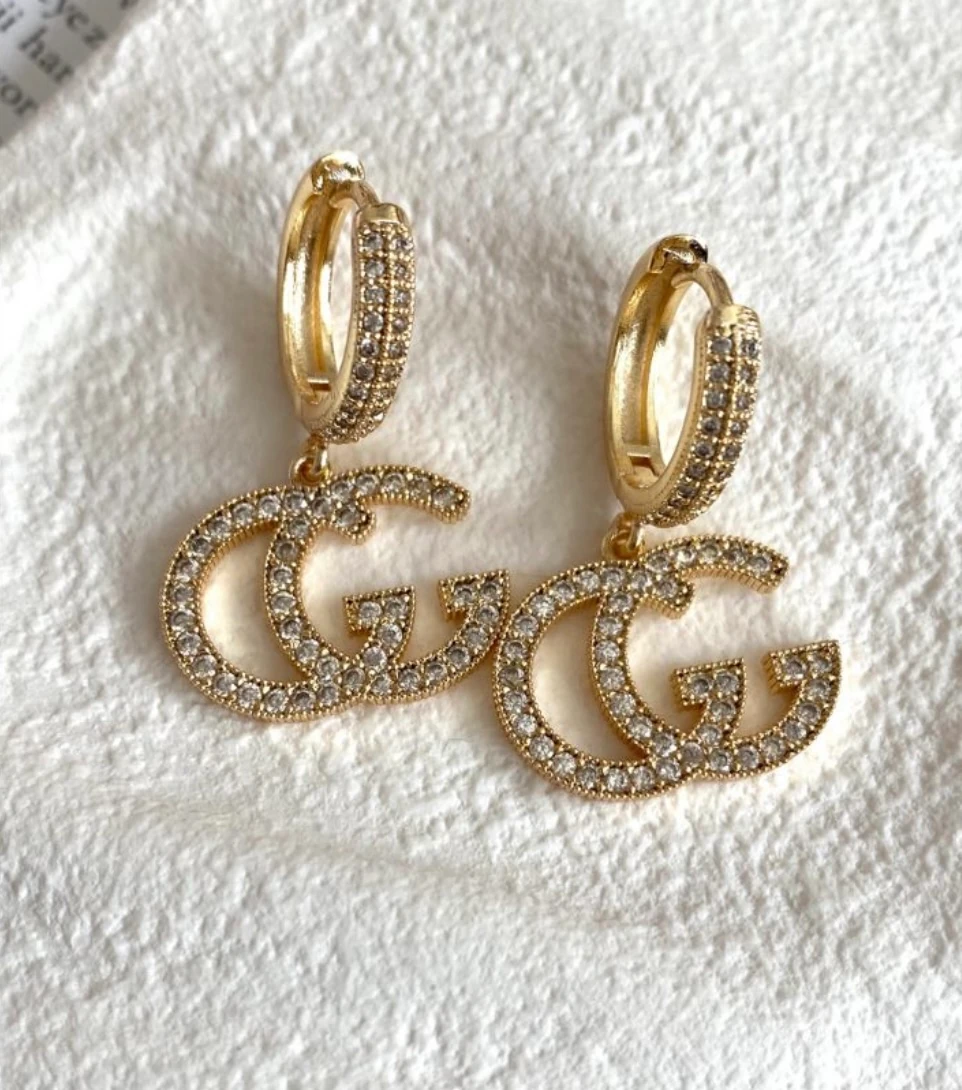 illys Gold Zirkon Taş Detaylı GG Marka Muadil Küpe