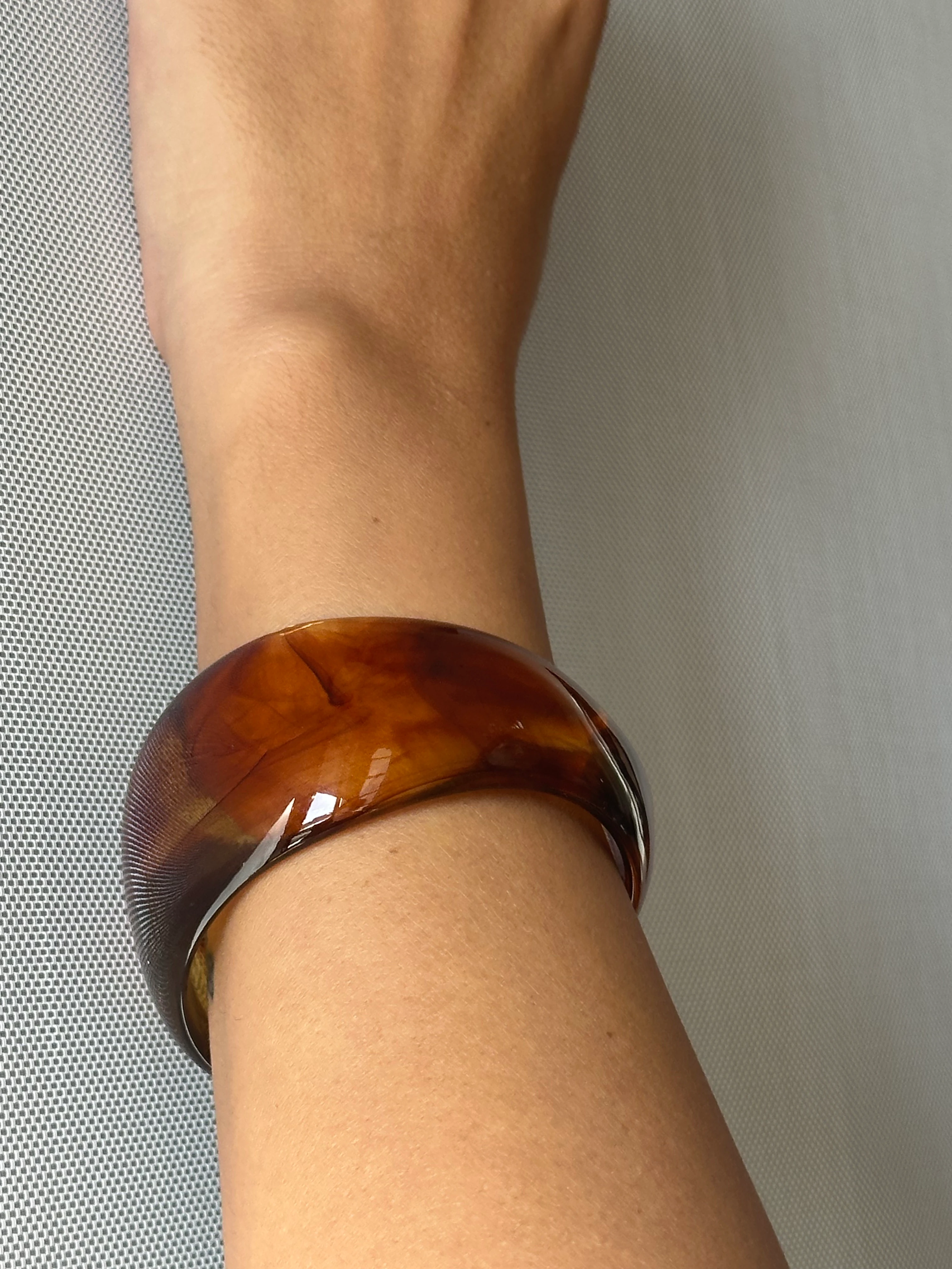 illys Açık Kahverengi Asimetrik Kemik Bileklik