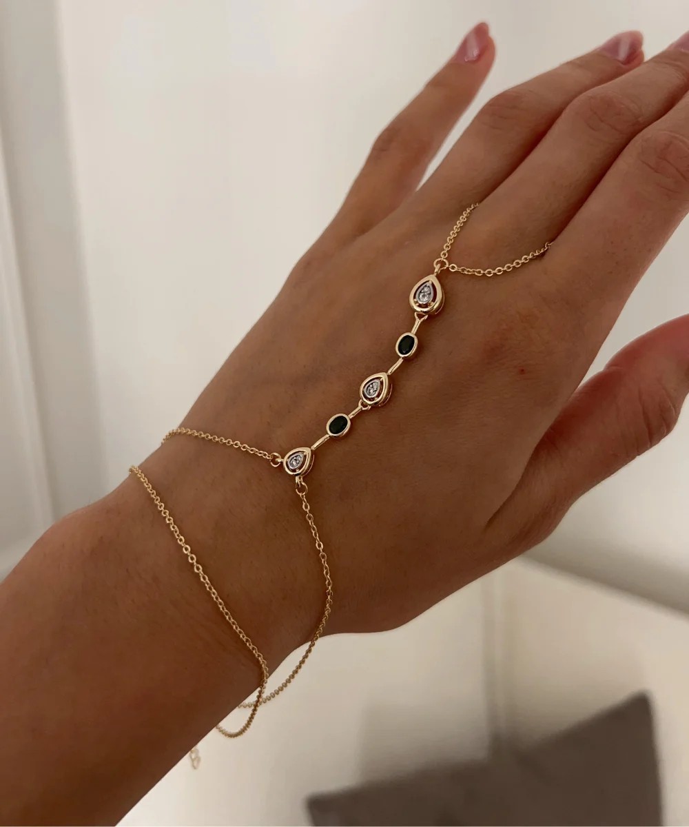 illys Gold Yeşil Beyaz Baget Taş Detaylı Marka Model Şahmeran