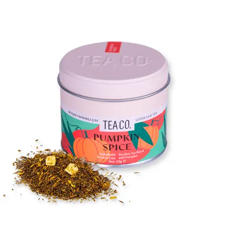Balkabaklı Roybos Çayı - Pumpkin Spice 25 Gr Metal Kutu | Tea Co.