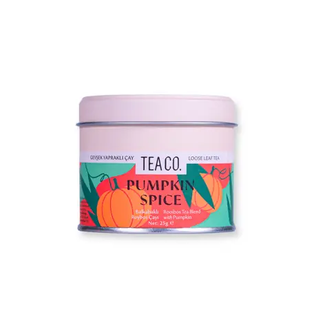 Balkabaklı Roybos Çayı - Pumpkin Spice 25 Gr Metal Kutu | Tea Co.