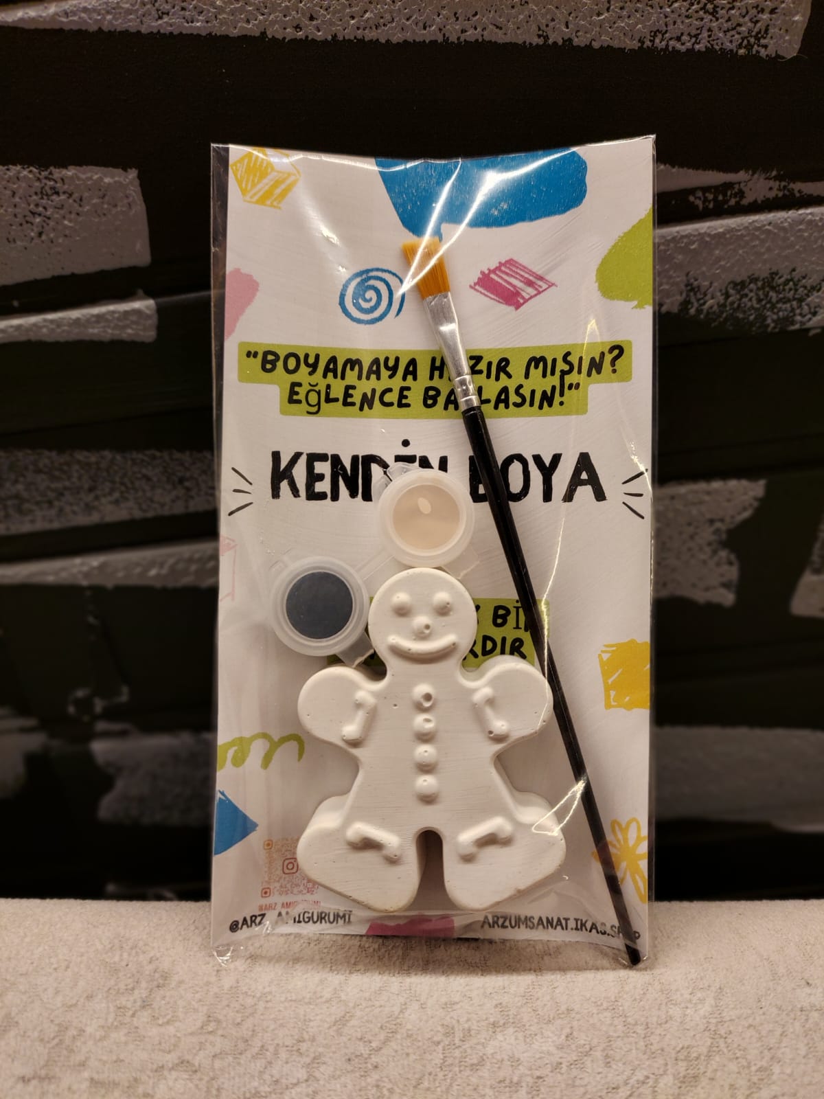 Kendin Boyama Kiti Kurabiye Adam