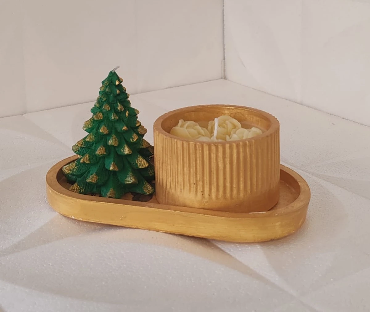 Yılbaşı Konsept Mum 3 Lü Set