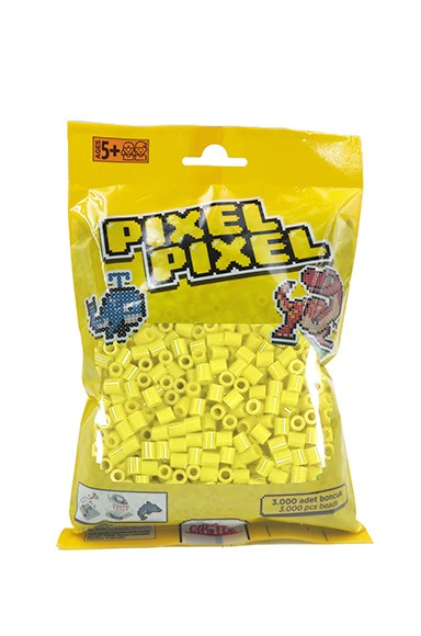 3000 PCS Pixel Pixel Beads Midi Size Lemon Yellow PPB-3000-29