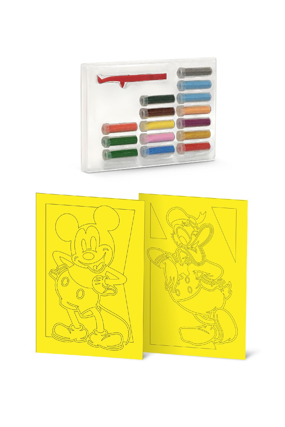 Eğitici ve Eğlenceli Disney Mickey Mouse Kum Boyama Etkinlik Seti-Red Castle DS-01