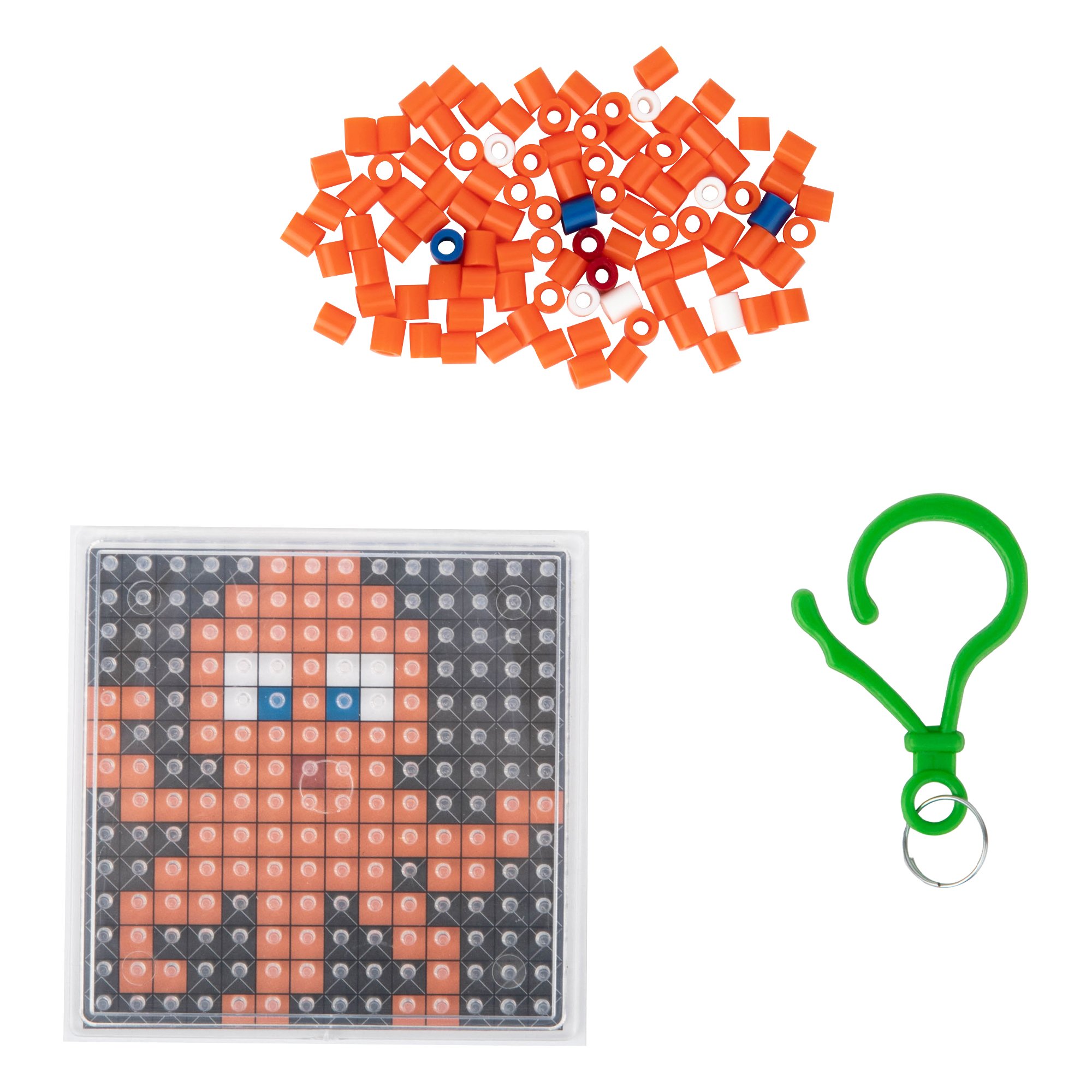 Ütü ile Yapışan Midi Boncuk Anahtarlık Etkinlik Seti Ahtapot-Pixel Pixel BBU14-01