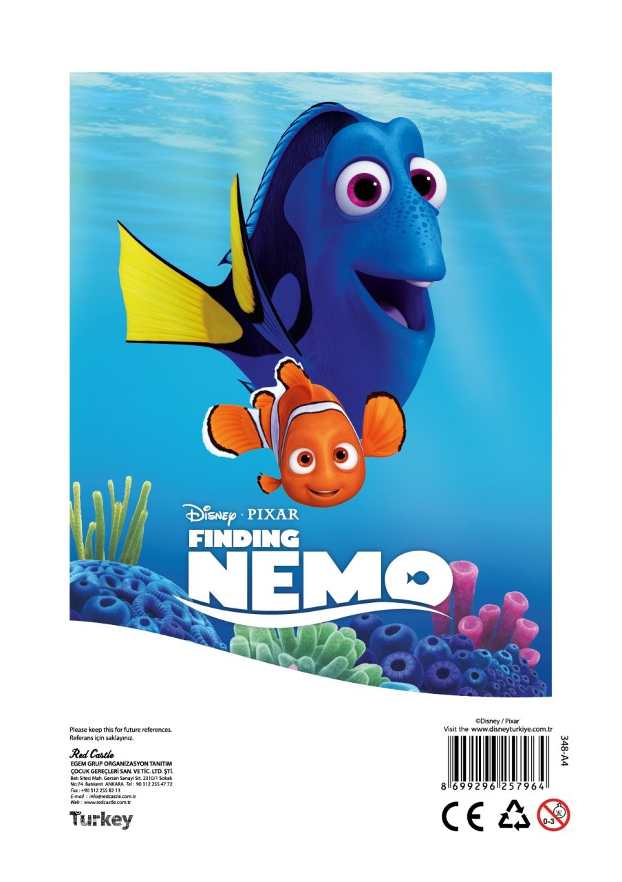 Disney Dory Kum Boyama Kartı 25 Adet-Red Castle A4-D-248