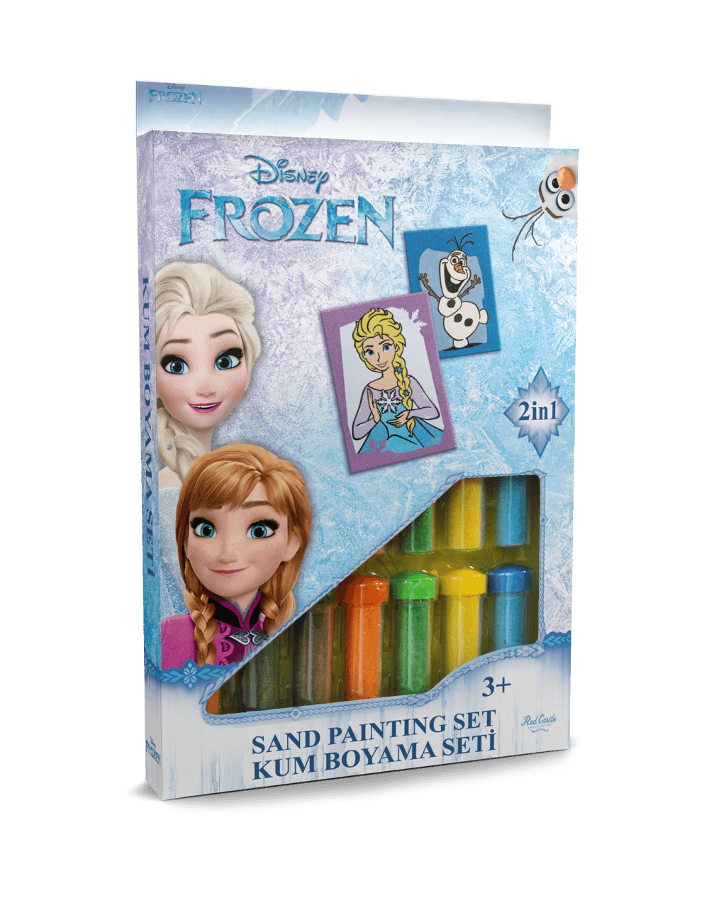Eğitici ve Eğlenceli Kum Boyama Seti-Disney Frozen Karlar Ülkesi Elsa & Olaf DS-16